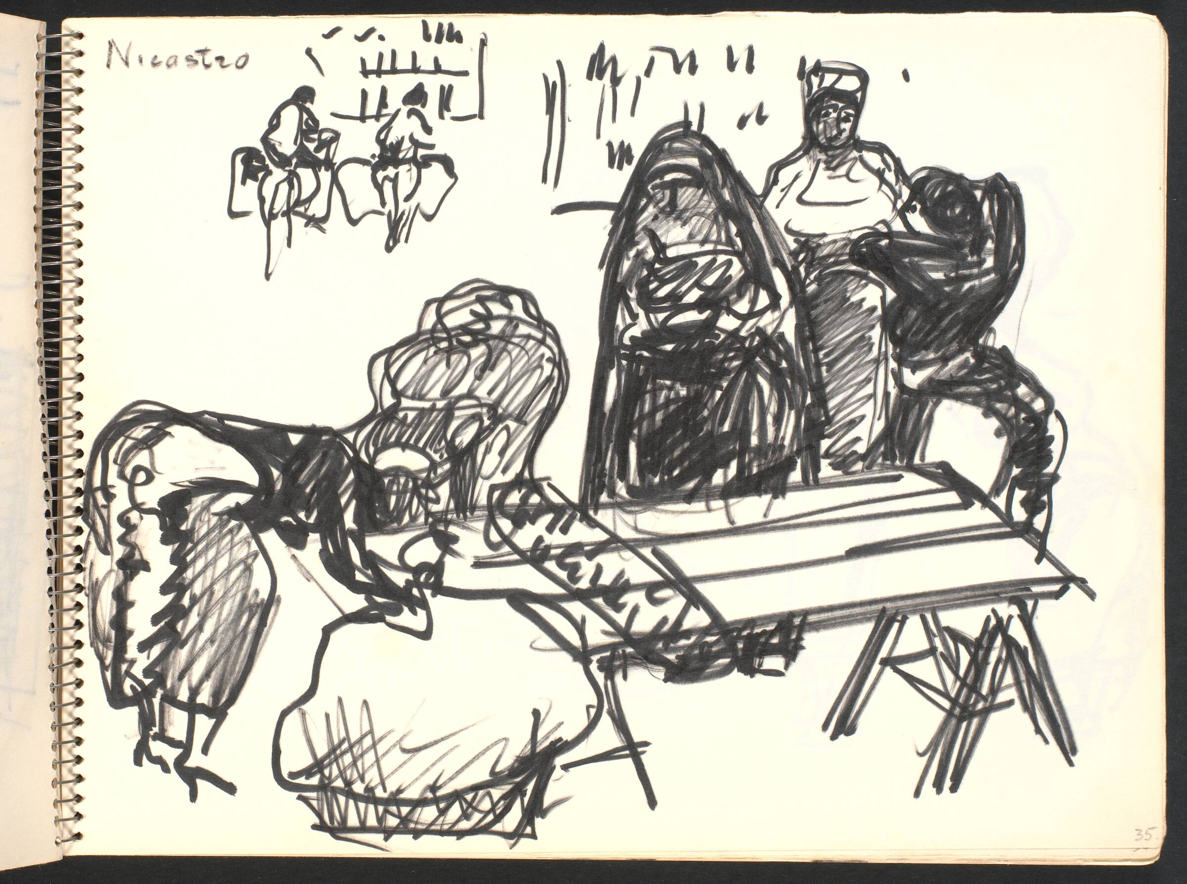 På markedspladsen, kvinder, Gottfred Eickhoff, 1952