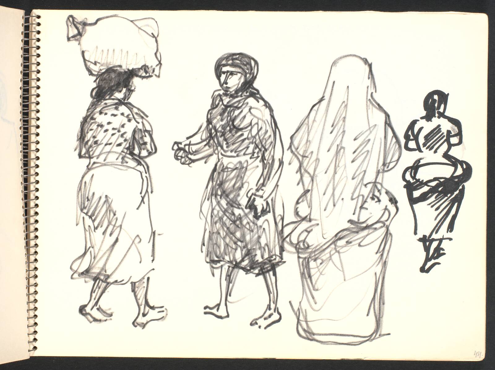 Gadescene, kvinder, Gottfred Eickhoff, 1952