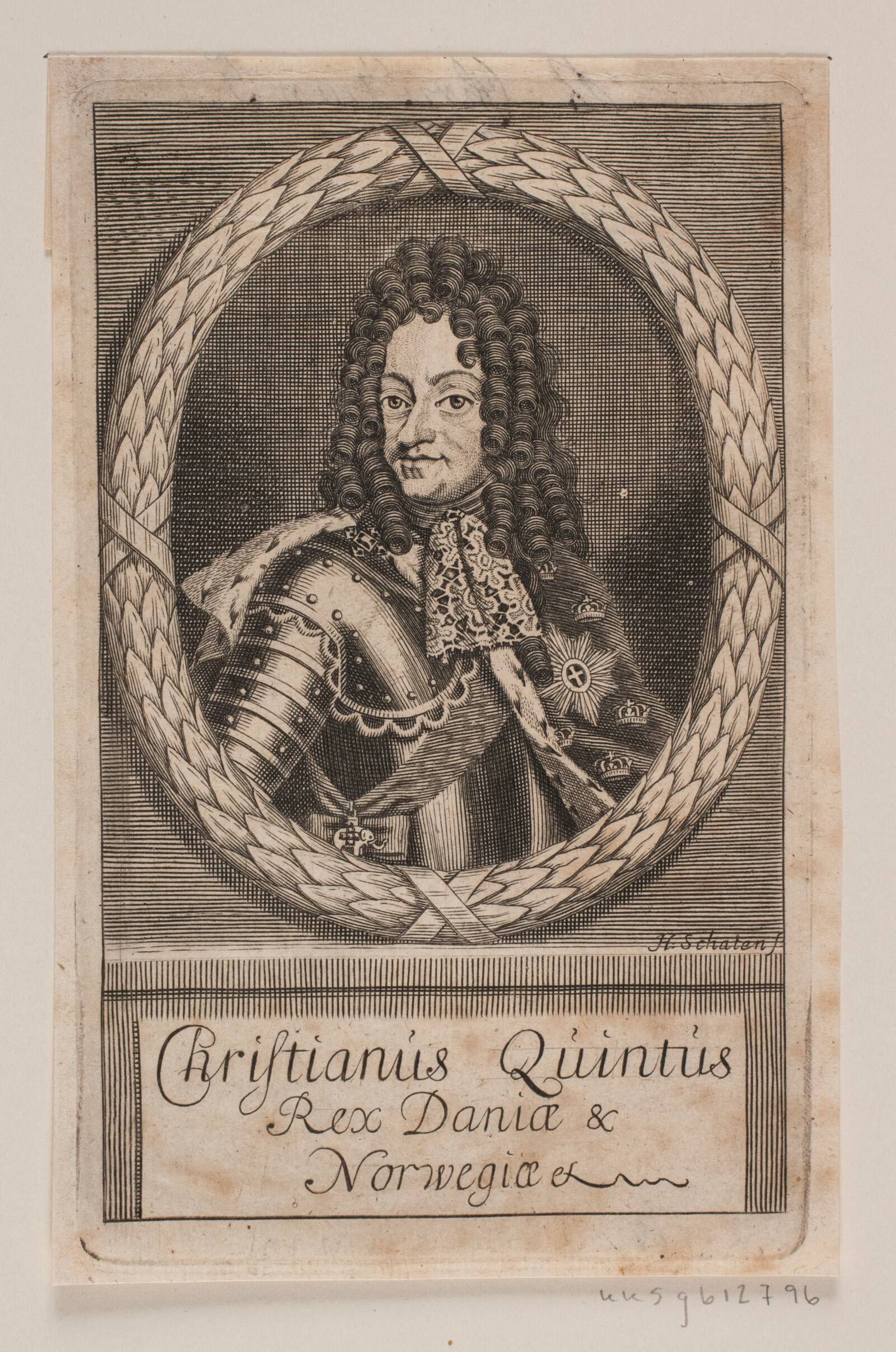 Kong Christian V., Hubert Schaten, 1670-1697