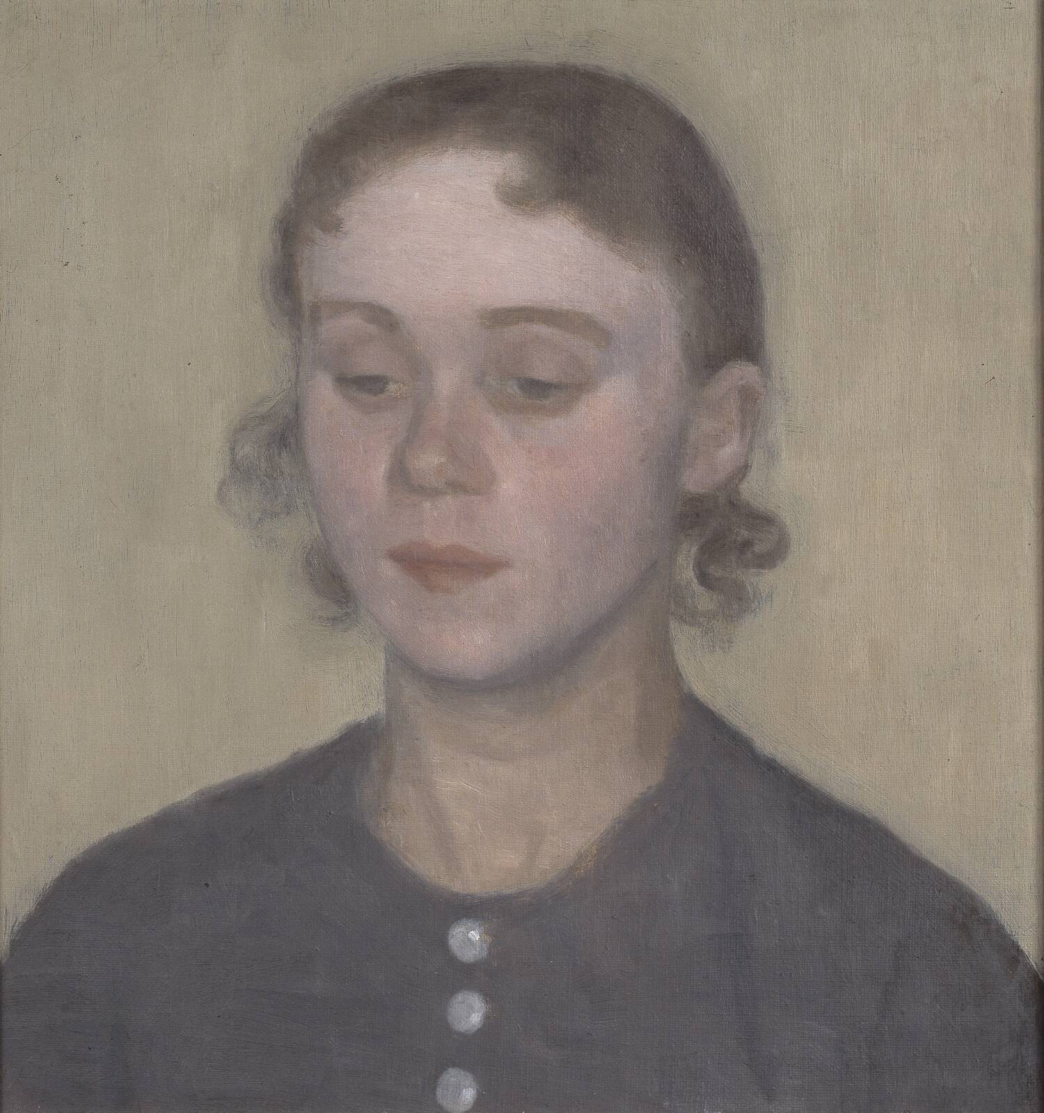 The Artist's Wife, Ida Hammershøi, née Ilsted, by Vilhelm Hammershøi, 1894
