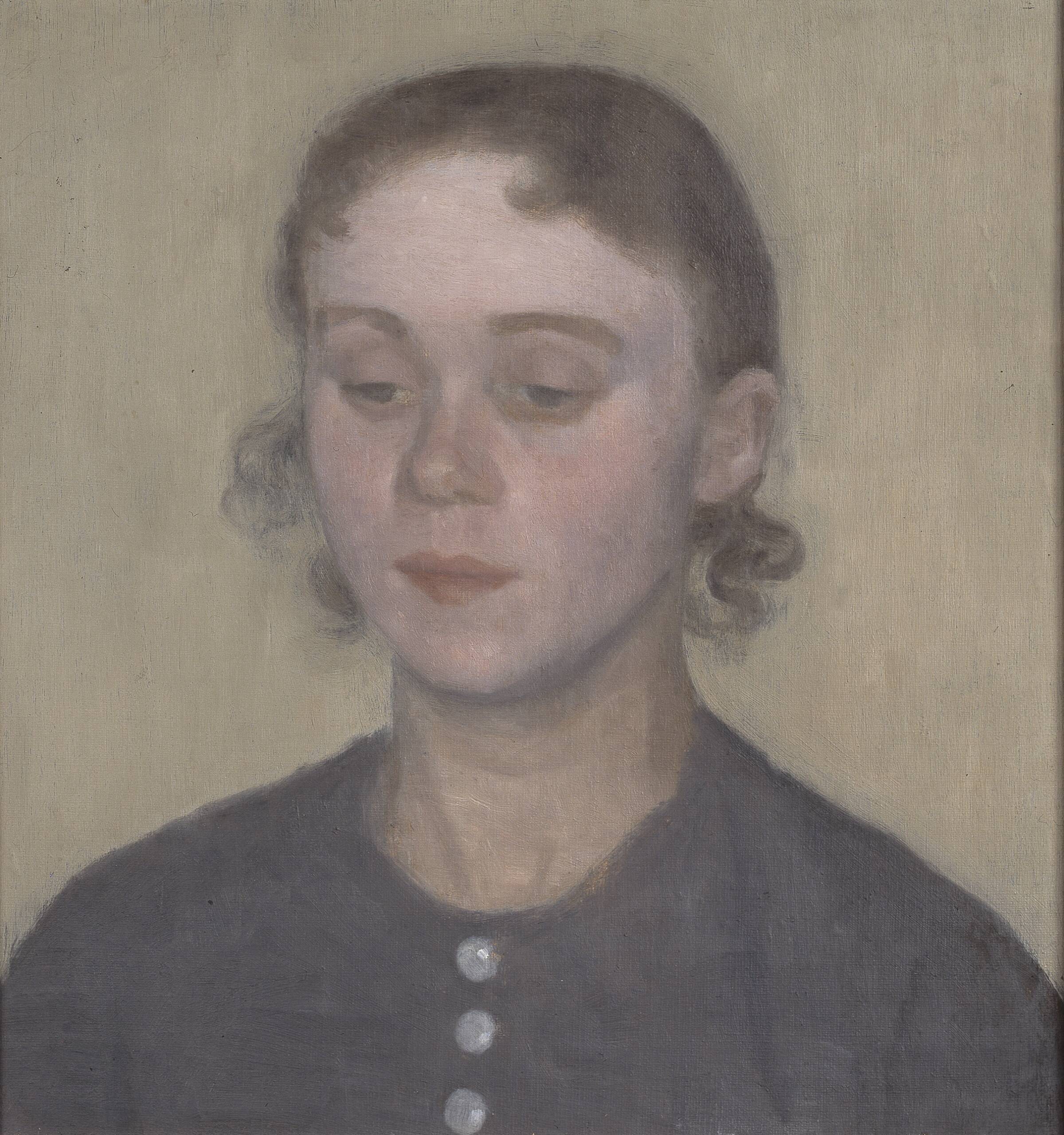 Kunstnerens hustru Ida, f. Ilsted, Vilhelm Hammershøi, 1894