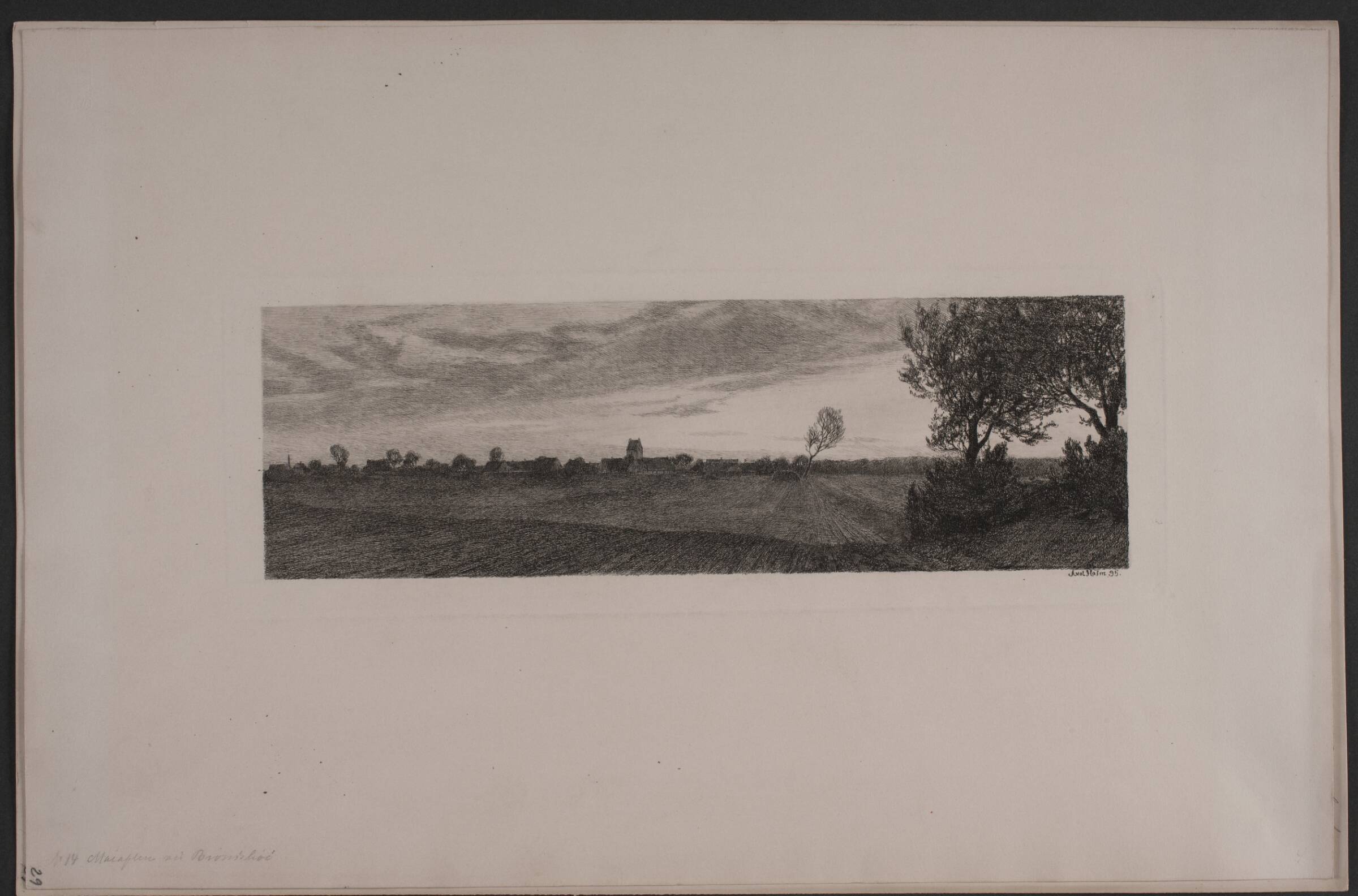 Majaften ved Brønshøj, Axel Holm, 1895