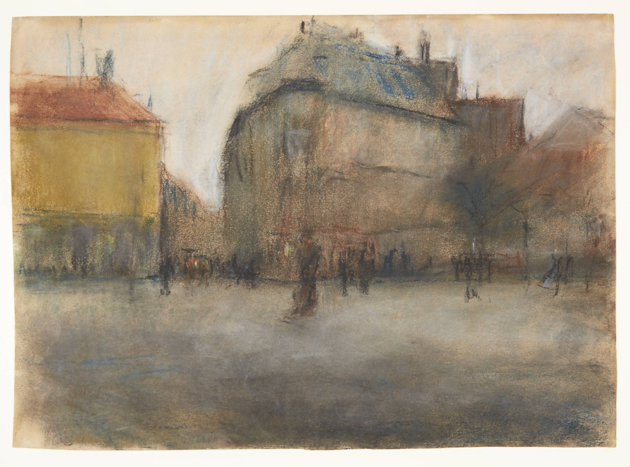 Nørrevold - hjørnet af Nørregade, Aksel Jørgensen, 1908