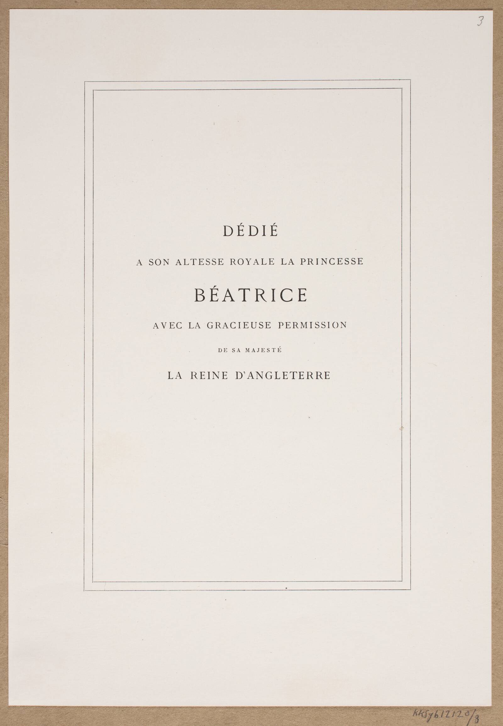 Dedikation, Lorenz Frølich, 1863