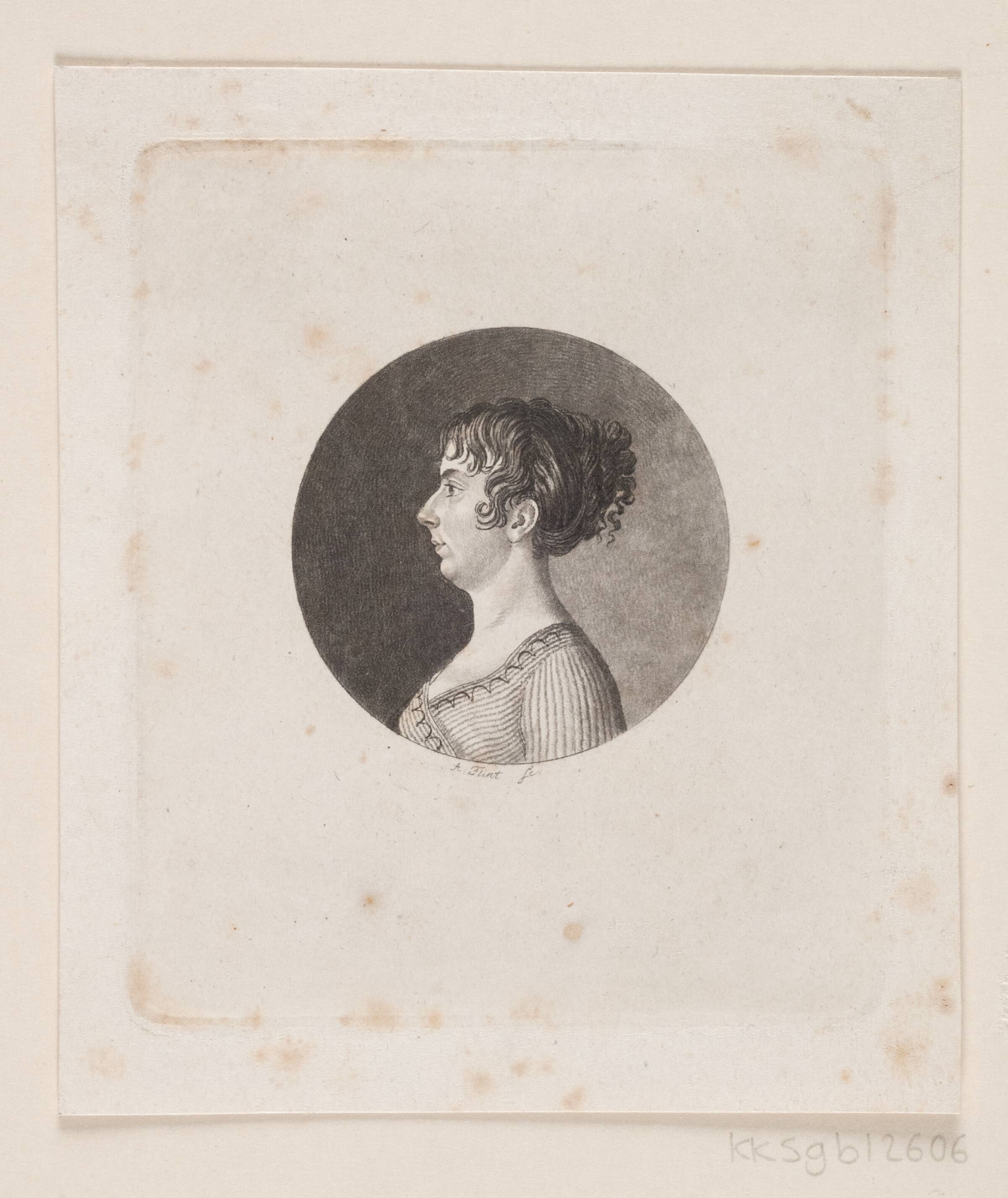 Ubekendt kvindeportræt, Andreas Flint, 1767-1824