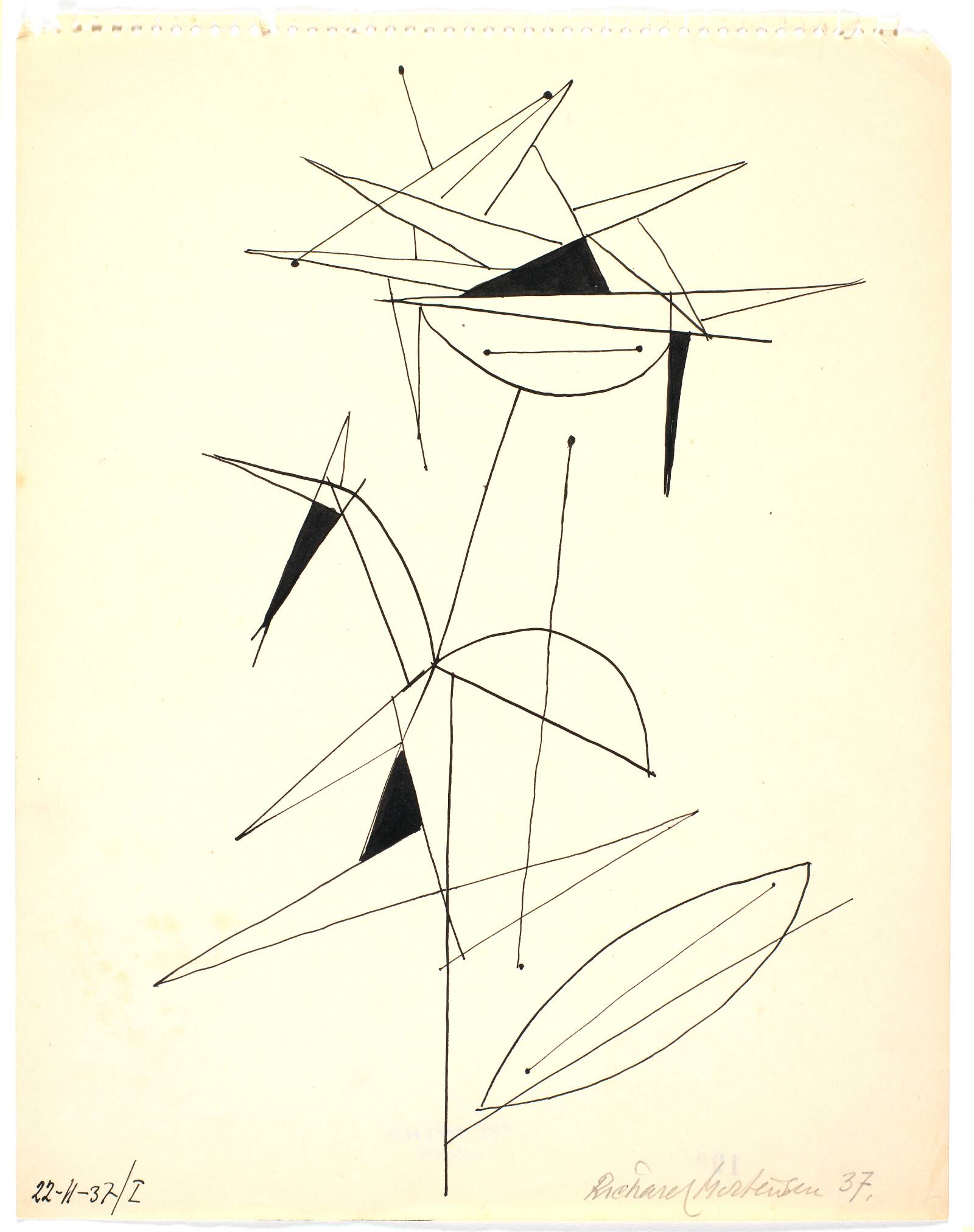 Botanisk figuration, Richard Mortensen, 1937