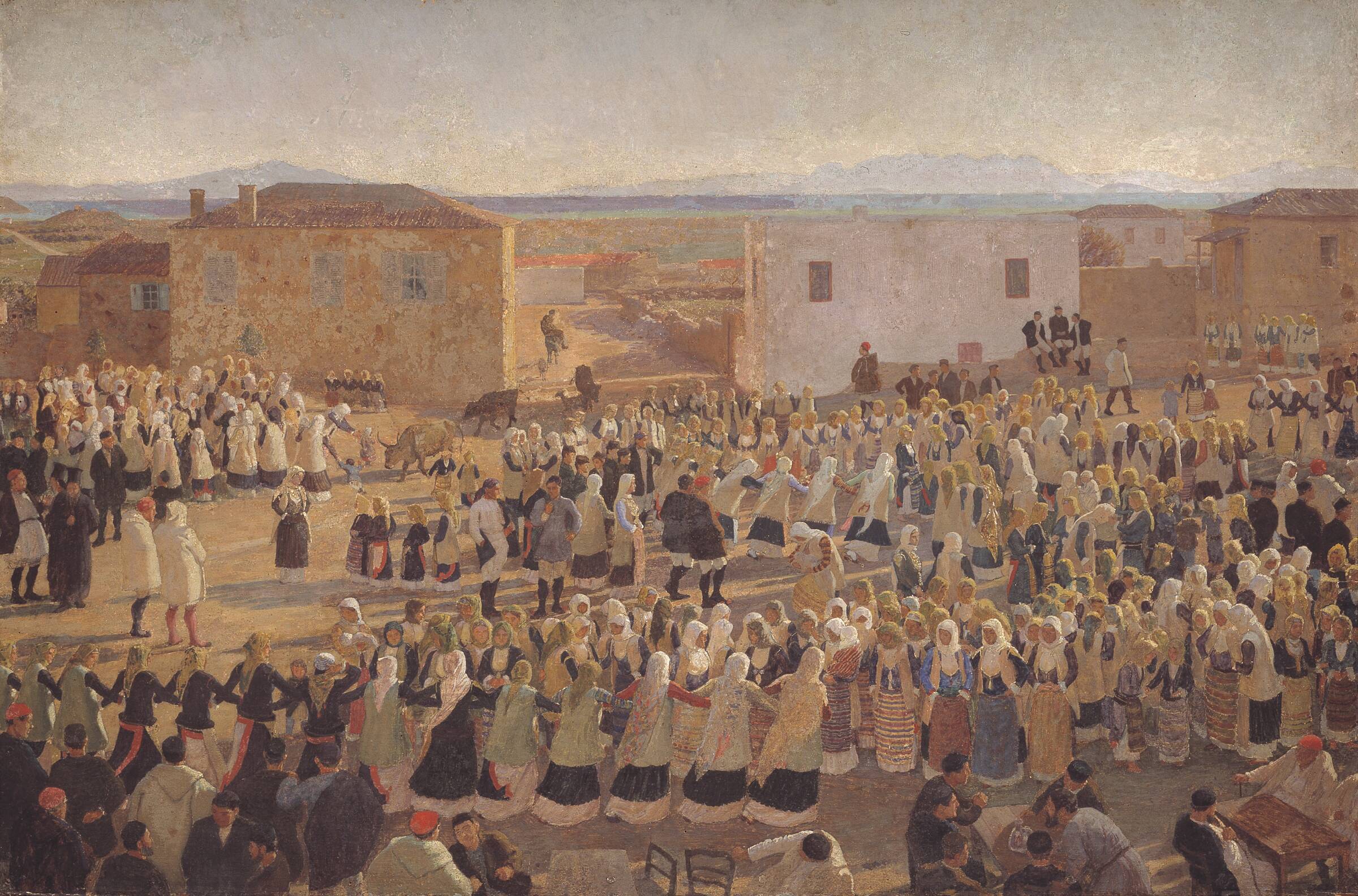 Kvindedansen i Megara, Niels Skovgaard, 1897