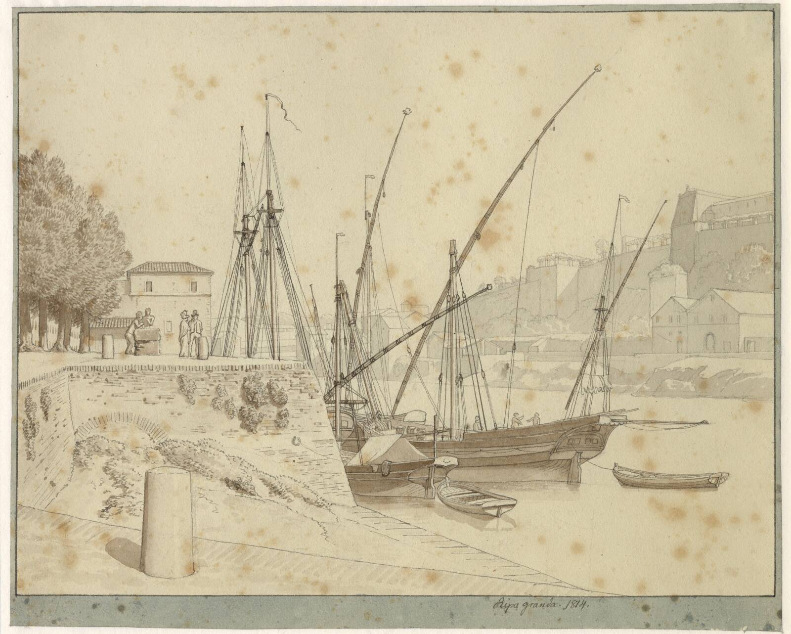 Porta de Ripa Grande, Rom, C.W. Eckersberg, 1814