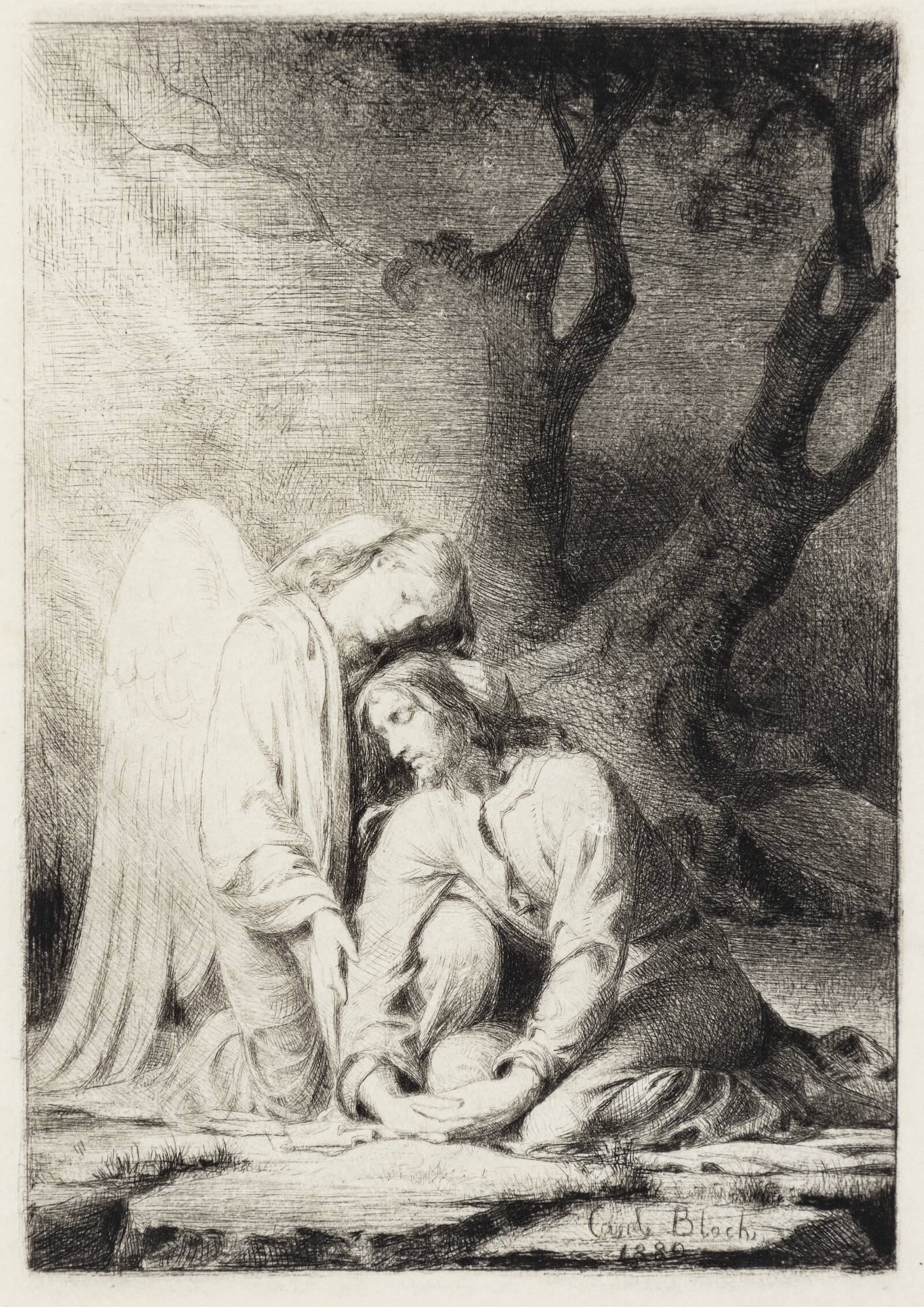 Kristus i Getsemane, Carl Bloch, 1880
