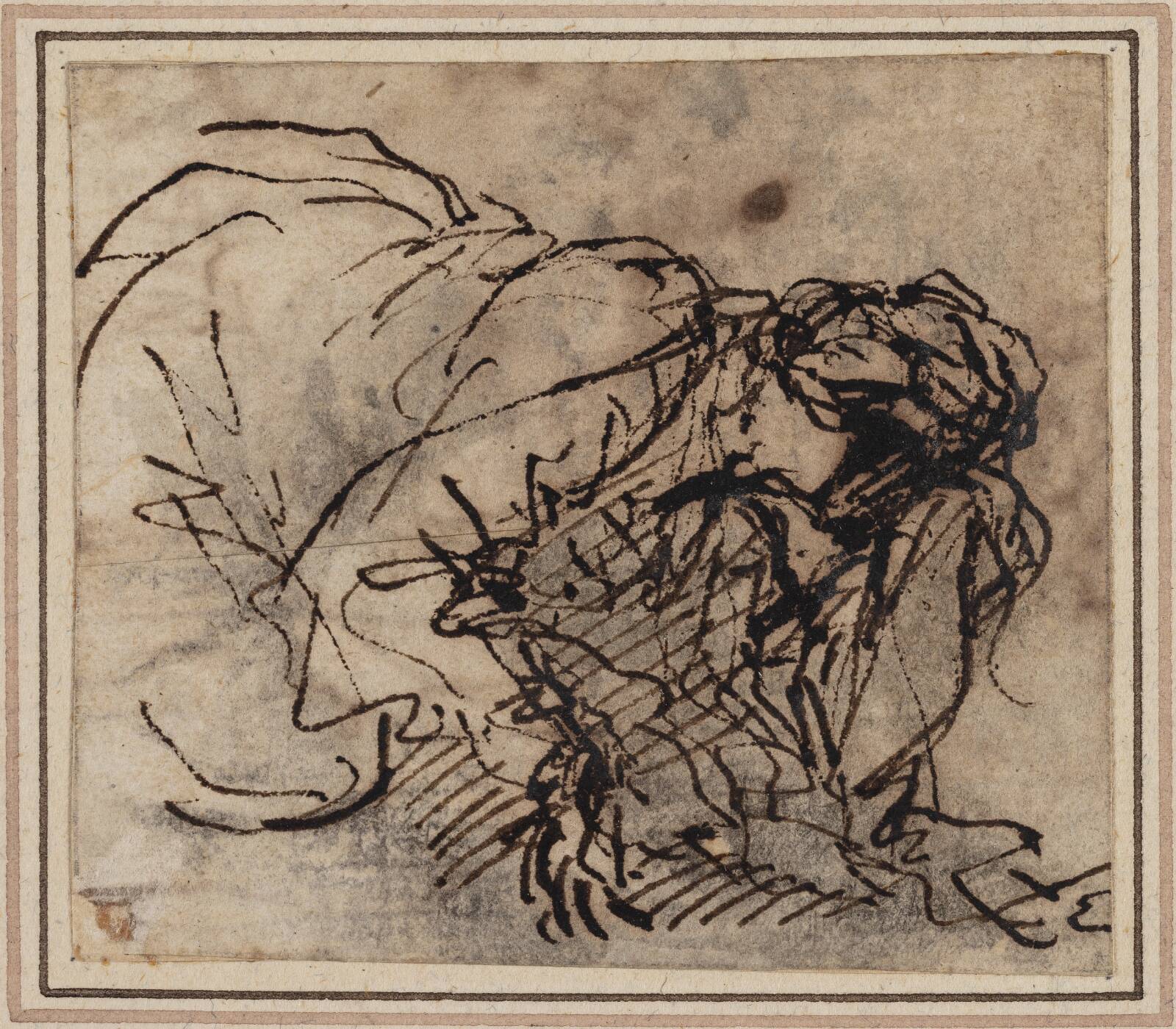 Kvindestudie, Salvator Rosa, 1658-1661