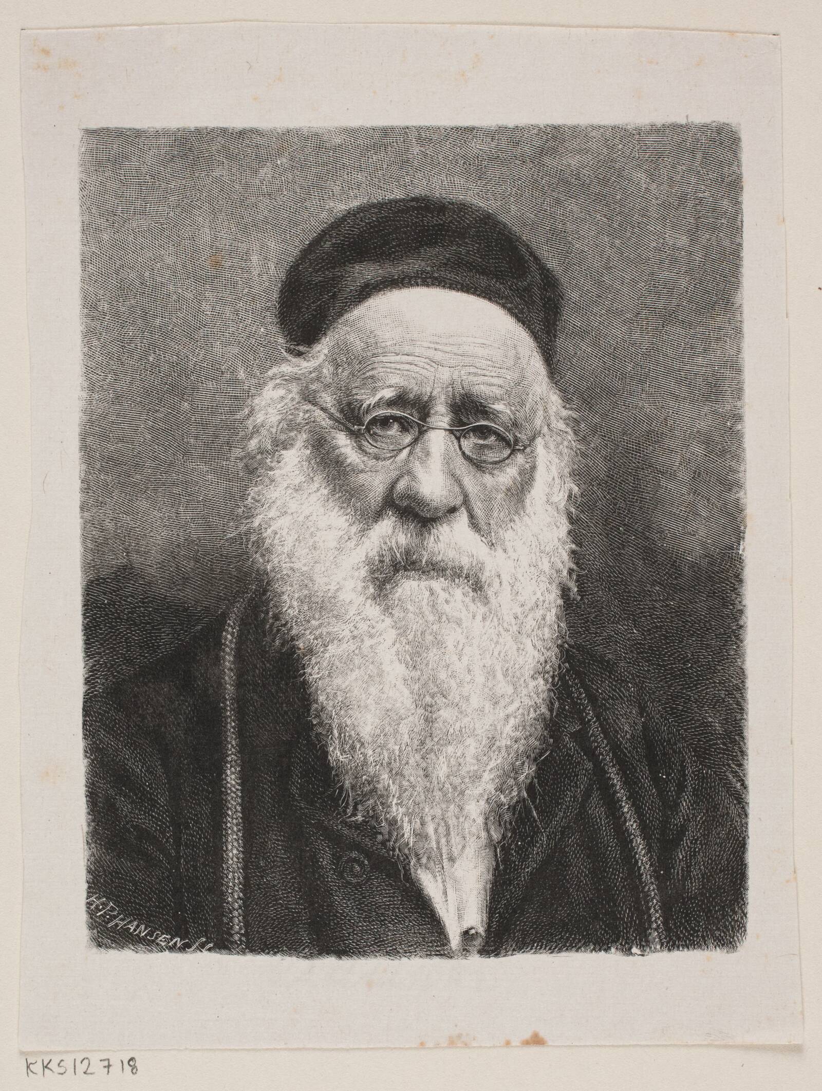 Mandsportæt, H.P. Hansen, 1829-1899