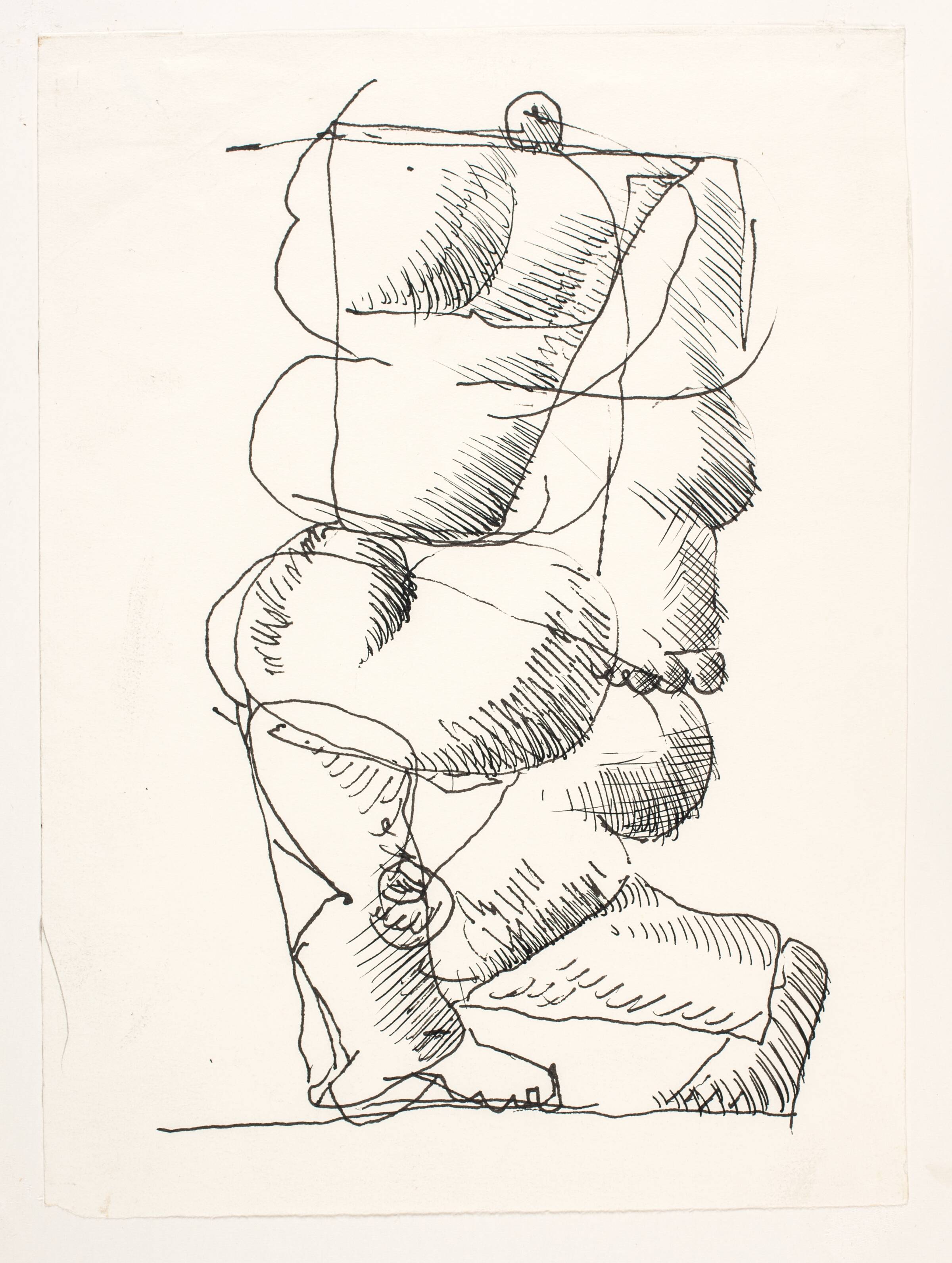 Monumental figur med lille hoved, Svend Wiig Hansen, 1957