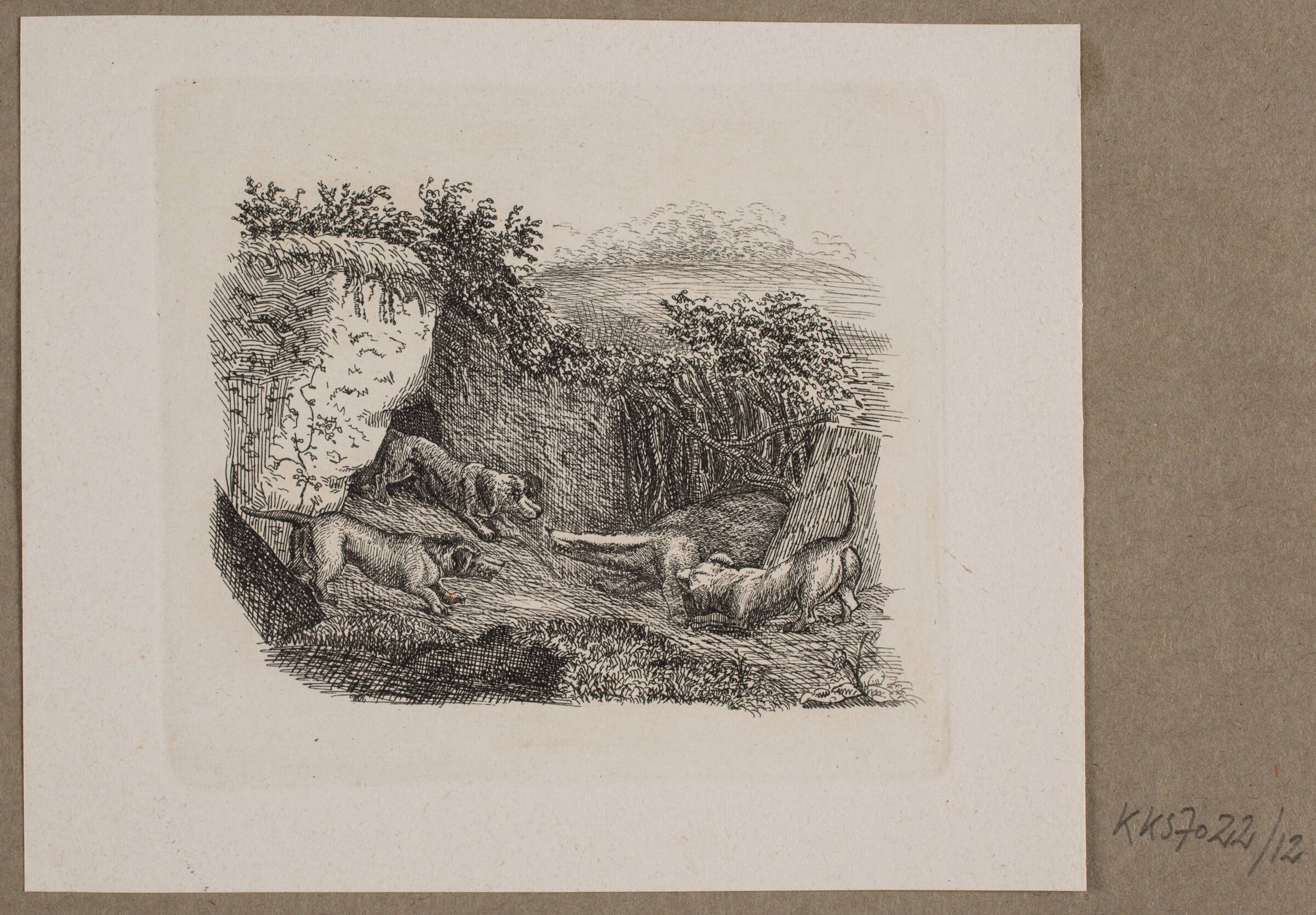 Illustration til O. Specter, "Fabler for Børn", Vilhelm Kyhn, 1838