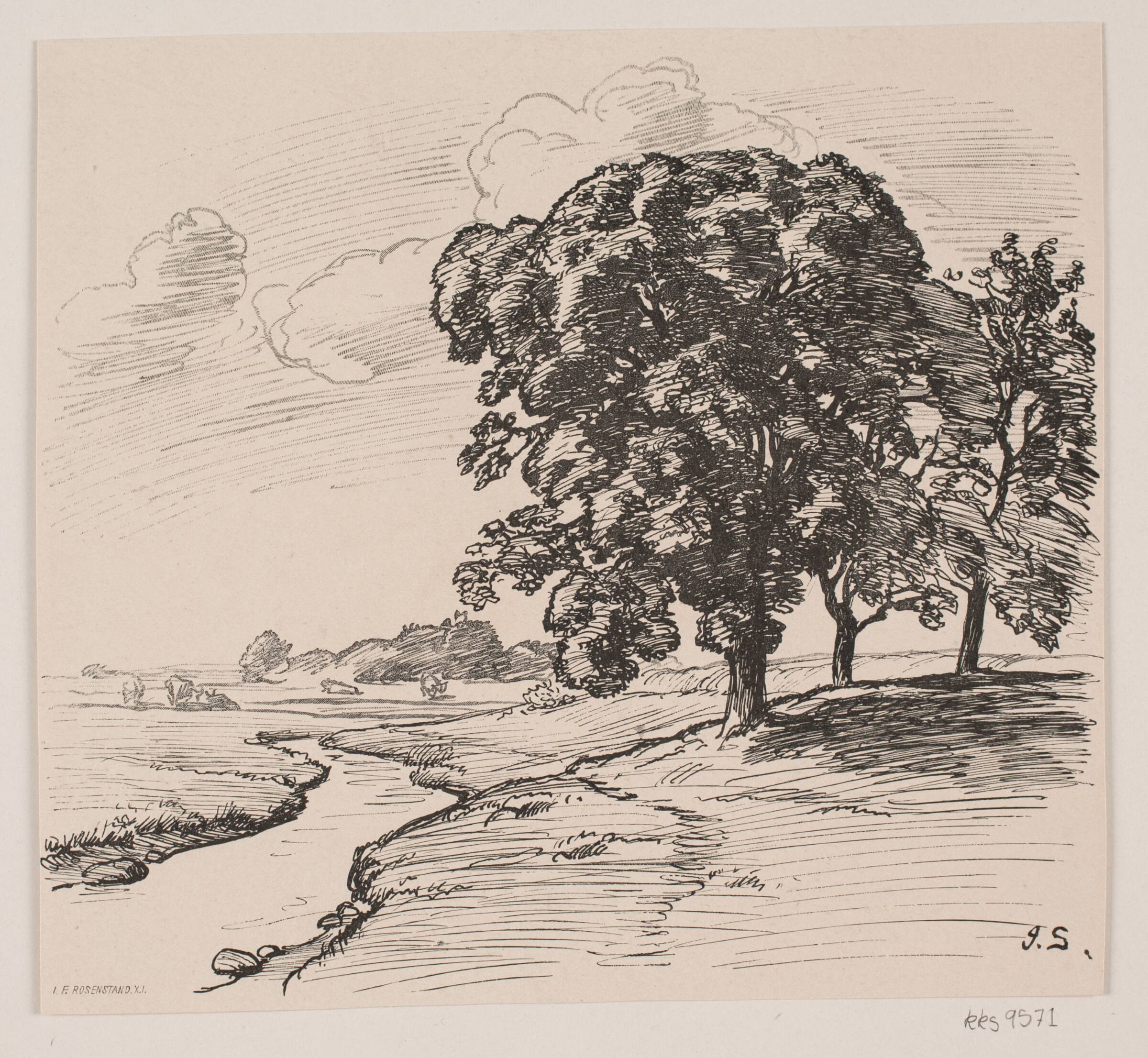 Illustration til Grundtvigs "Den signende dag med fryd vi ser", Herman Ludvig Basse, 1889