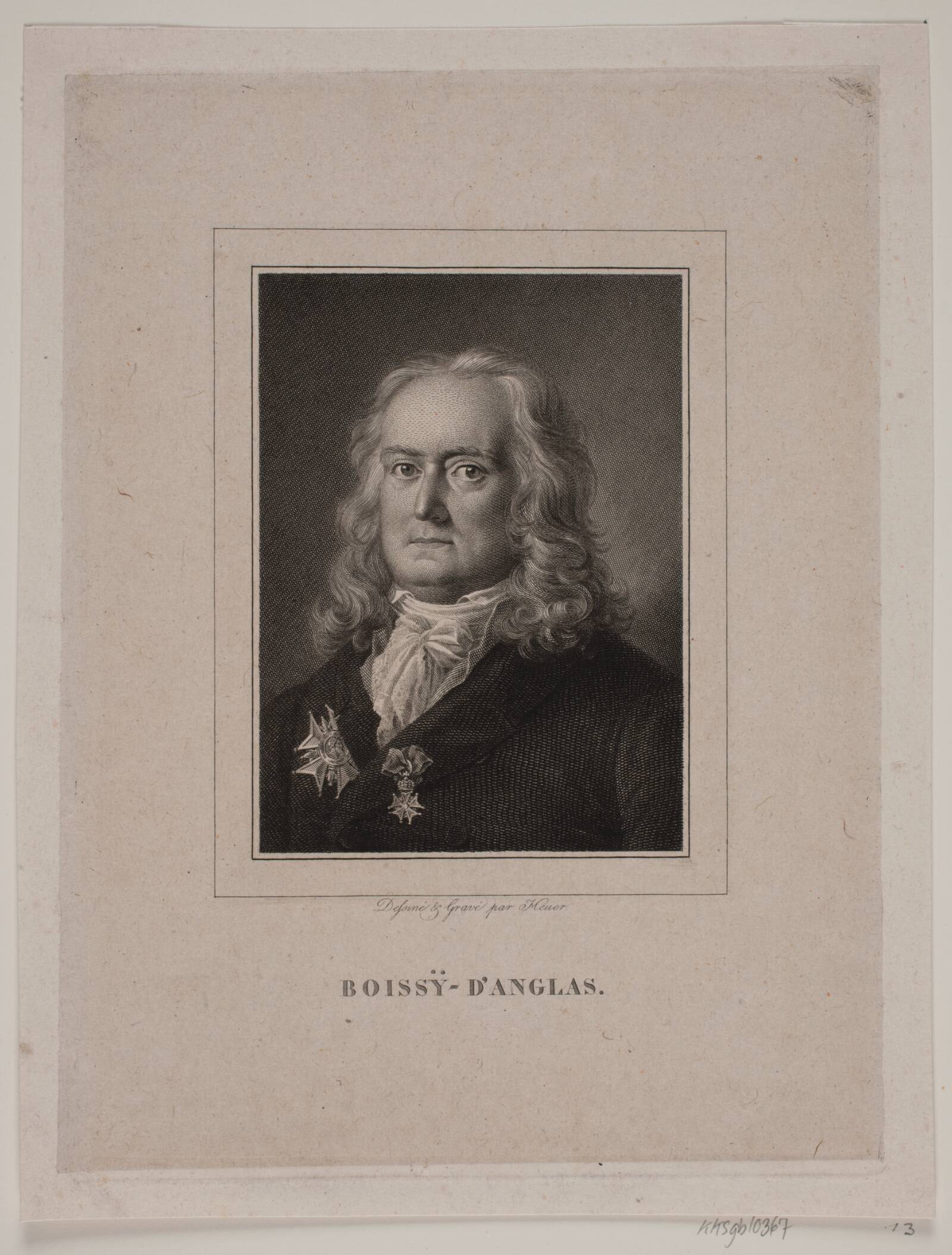 Francois Antoine Boissy d'Anglas, WIlhelm Heuer, 1819-1823