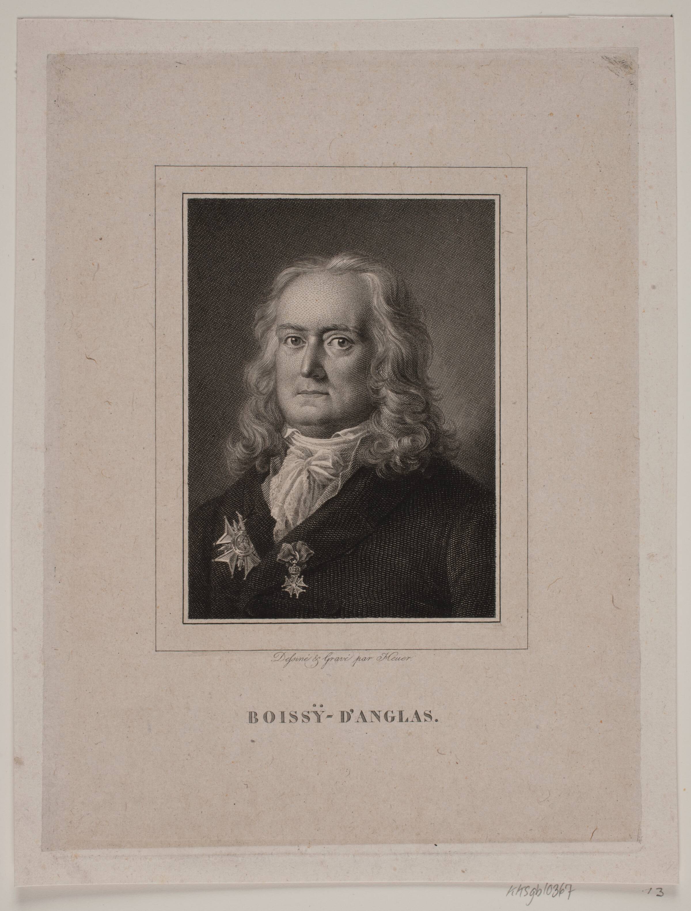 Francois Antoine Boissy d'Anglas, WIlhelm Heuer, 1819-1823