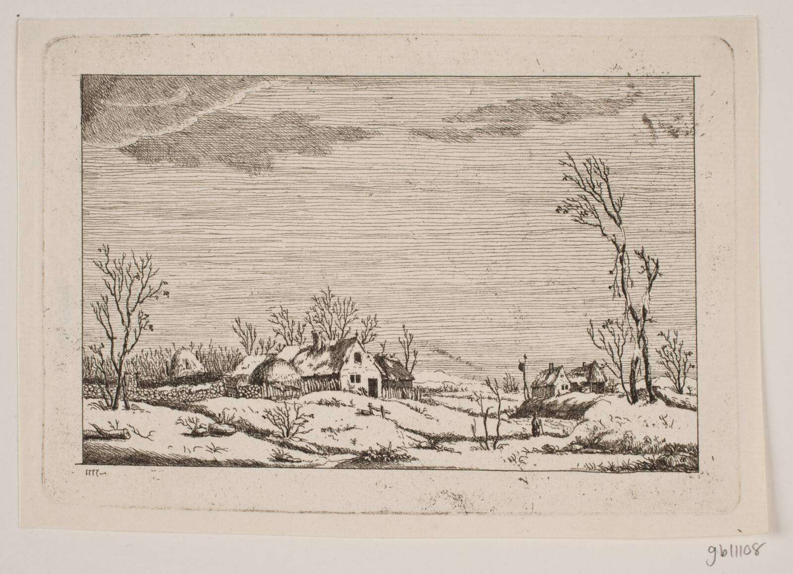 Vinterlandskab, Johan Bülow, 1777
