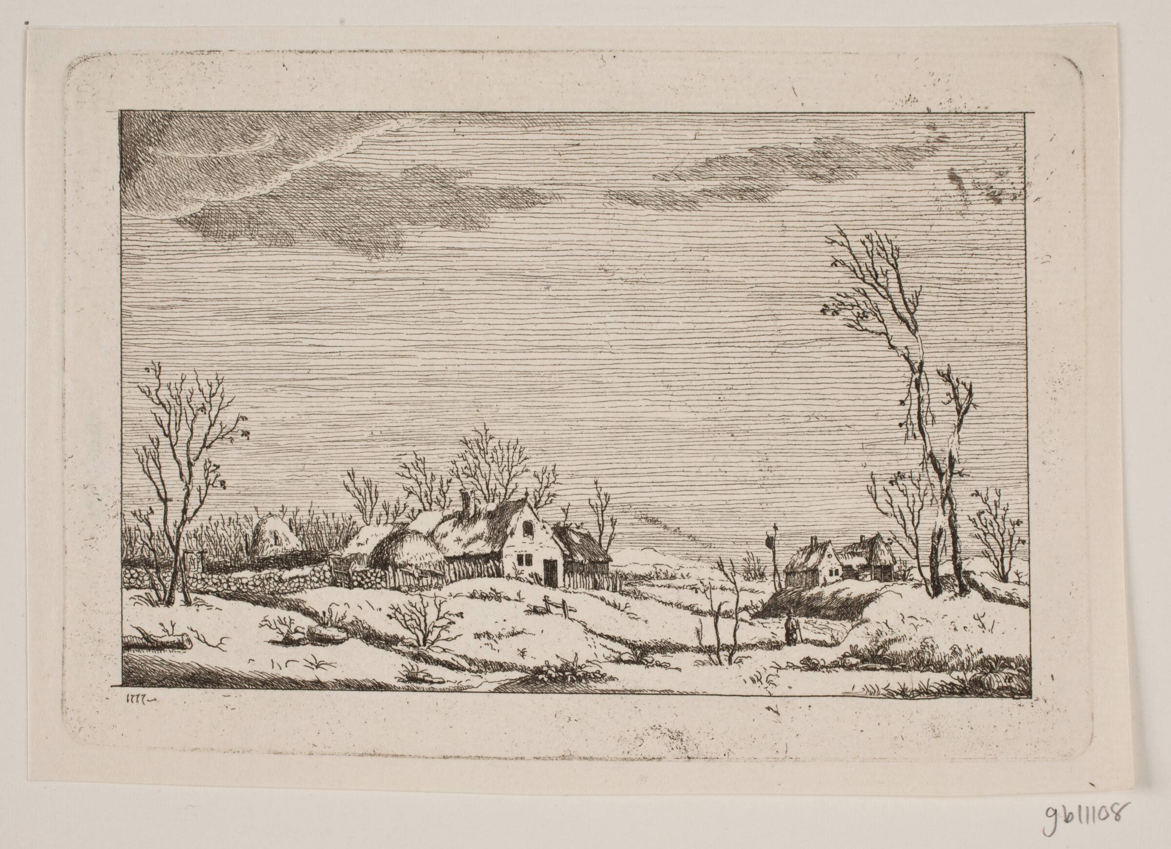 Vinterlandskab, Johan Bülow, 1777