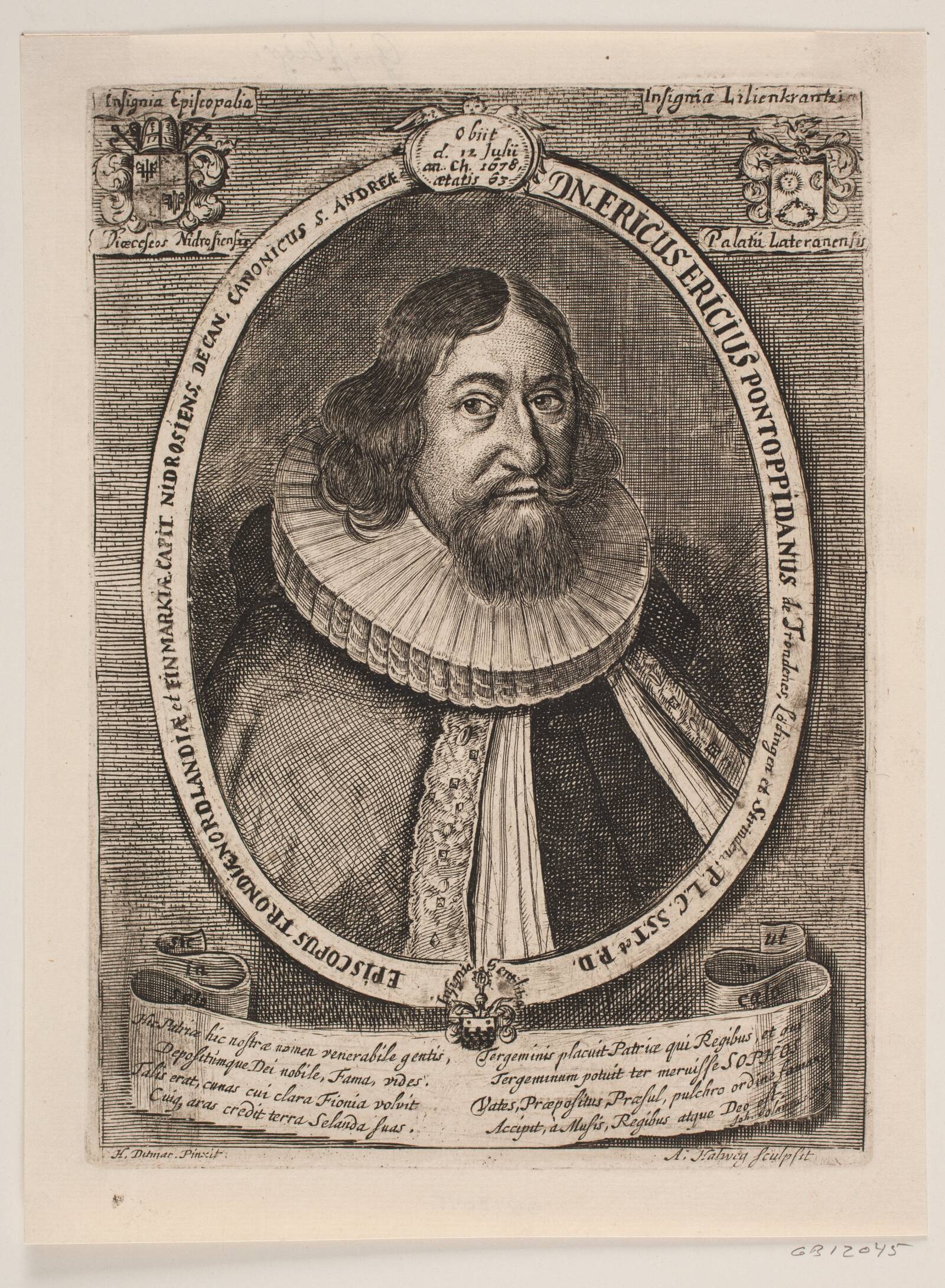 Erik Pontoppidan, Albert Haelwegh, 1673-1675