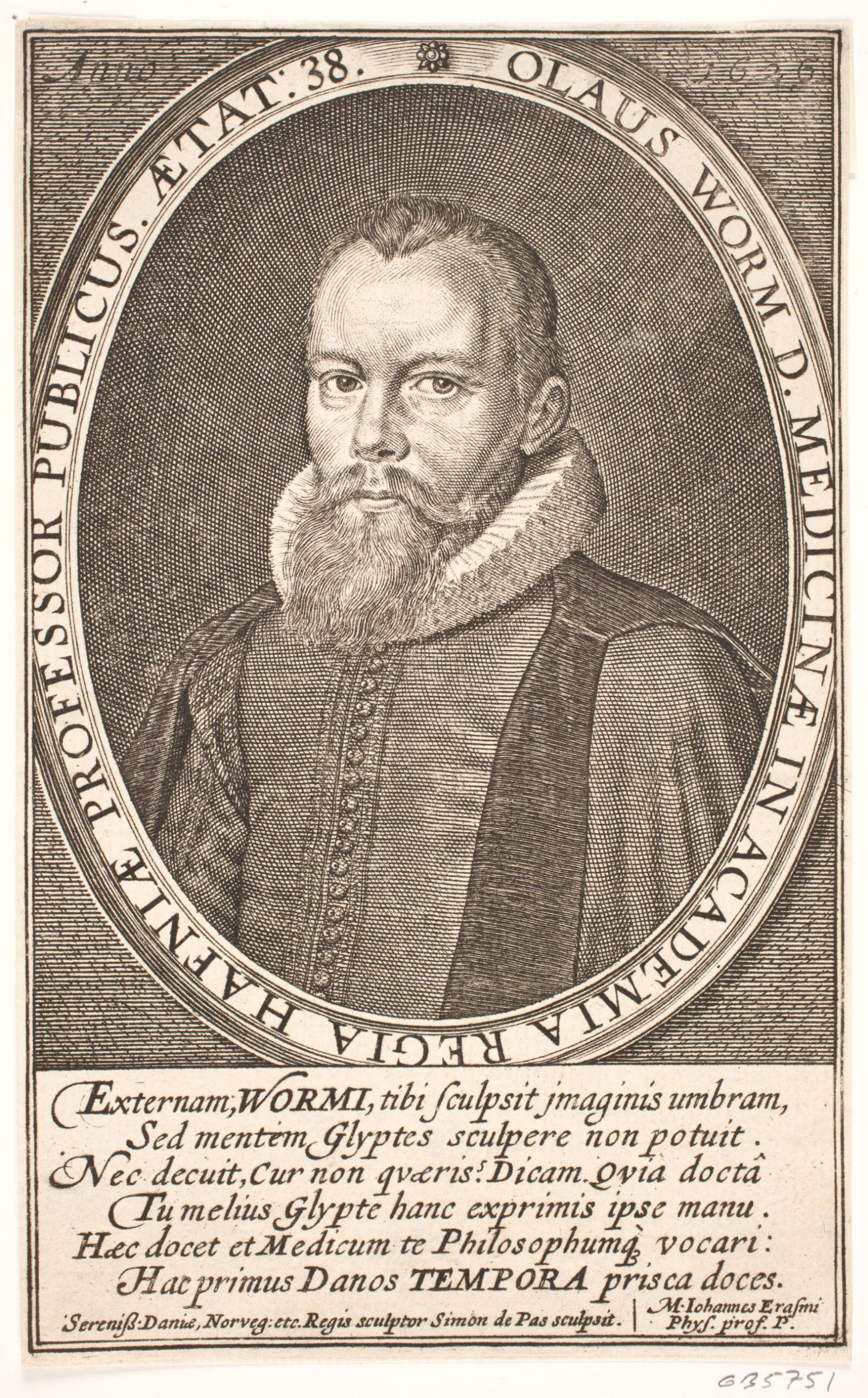 Ole Worm, Simon de Pas, 1626