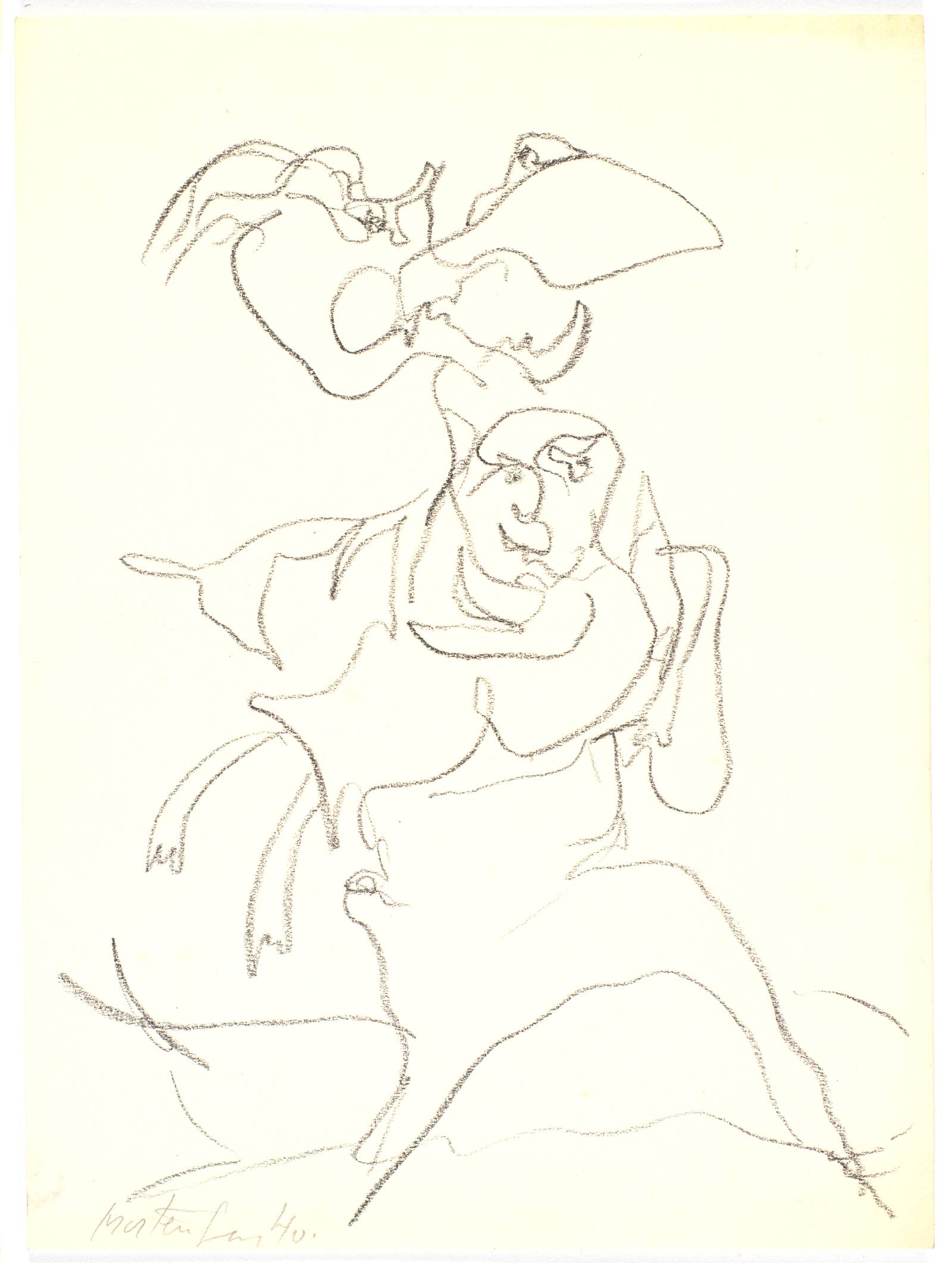 Mor-barn figur, Richard Mortensen, 1941-1944