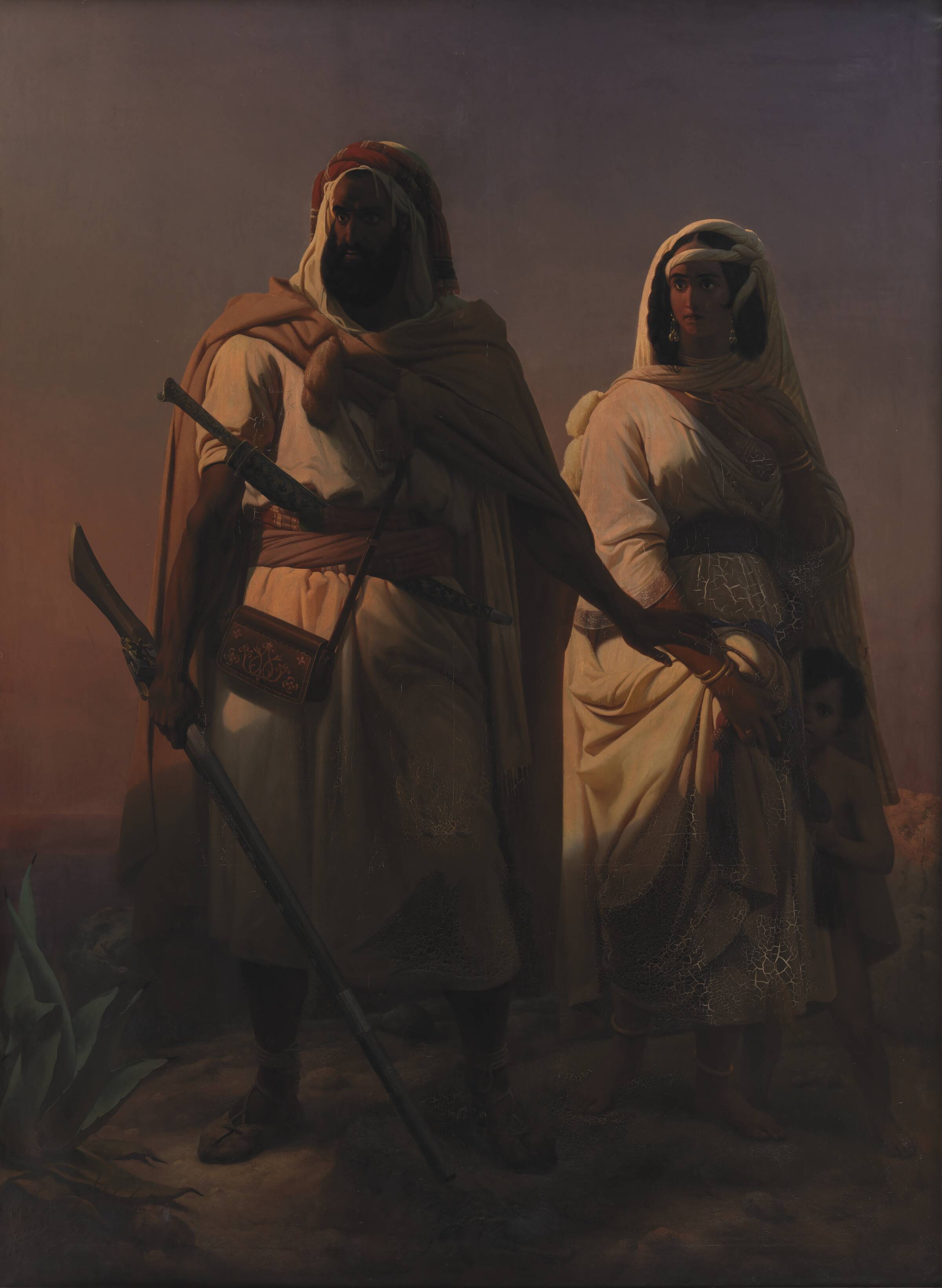 En arabisk familie i ørkenen, Niels Simonsen, 1847
