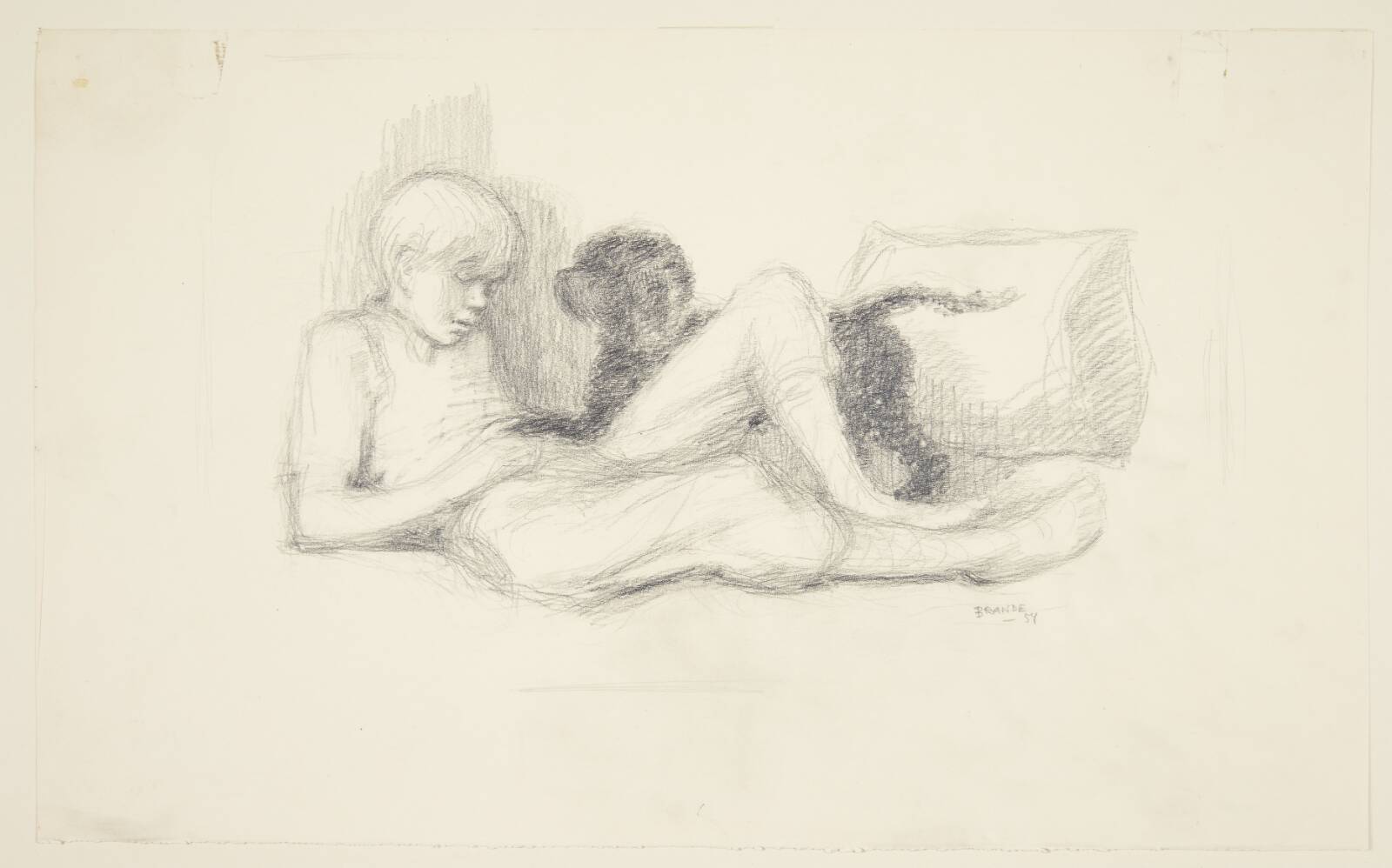 Drengen keder sig, Marlie Brande, 1954