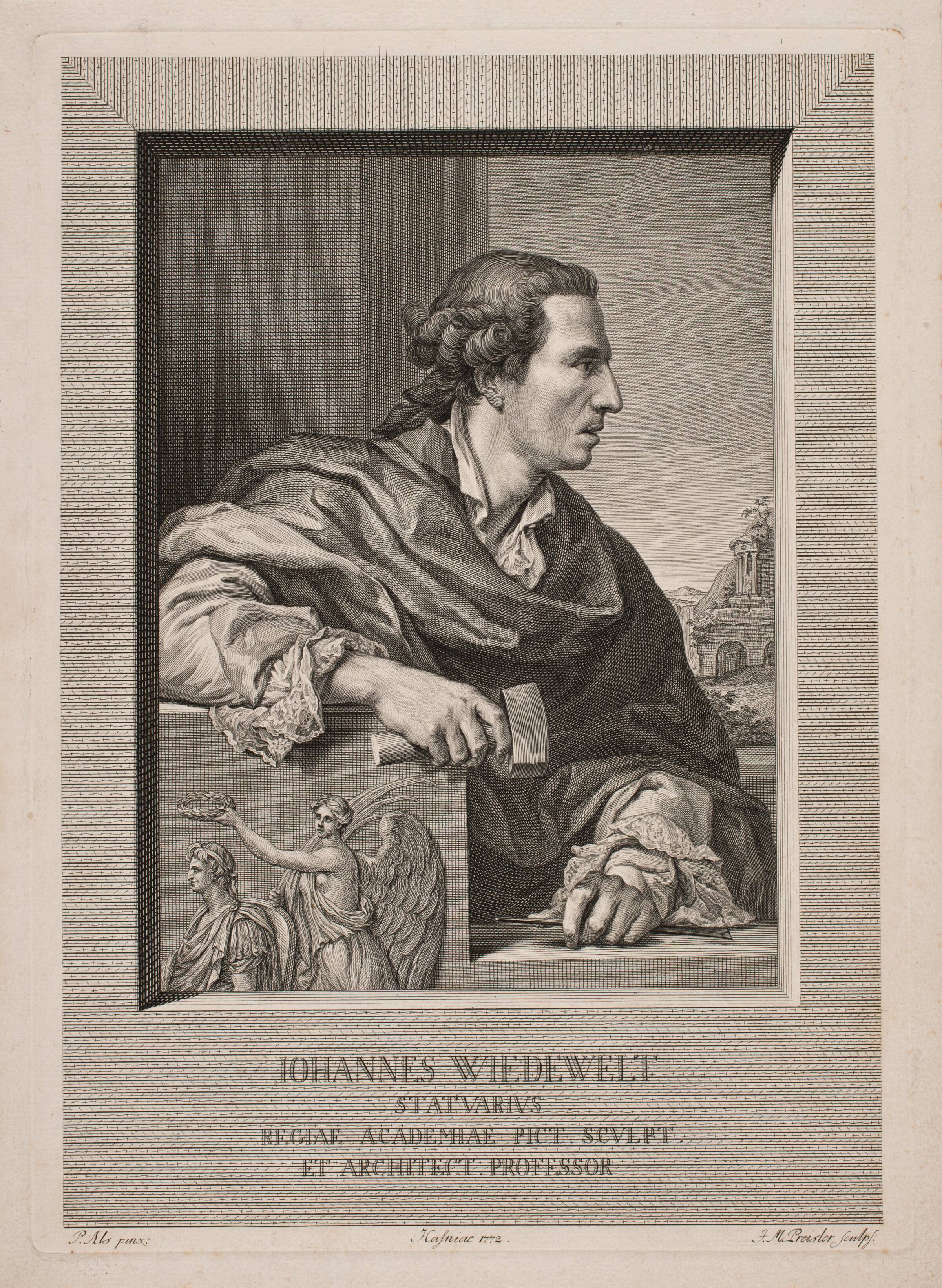Johannes Wiedewelt, J.M. Preisler, 1772