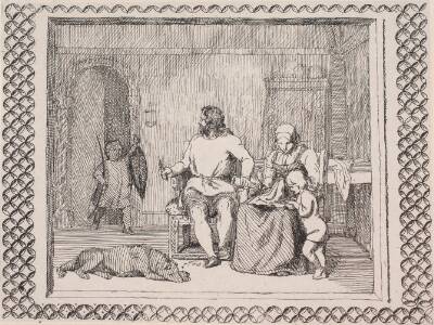 Illustration til Adam Oehlenschlägers digt "De to kirketårne"