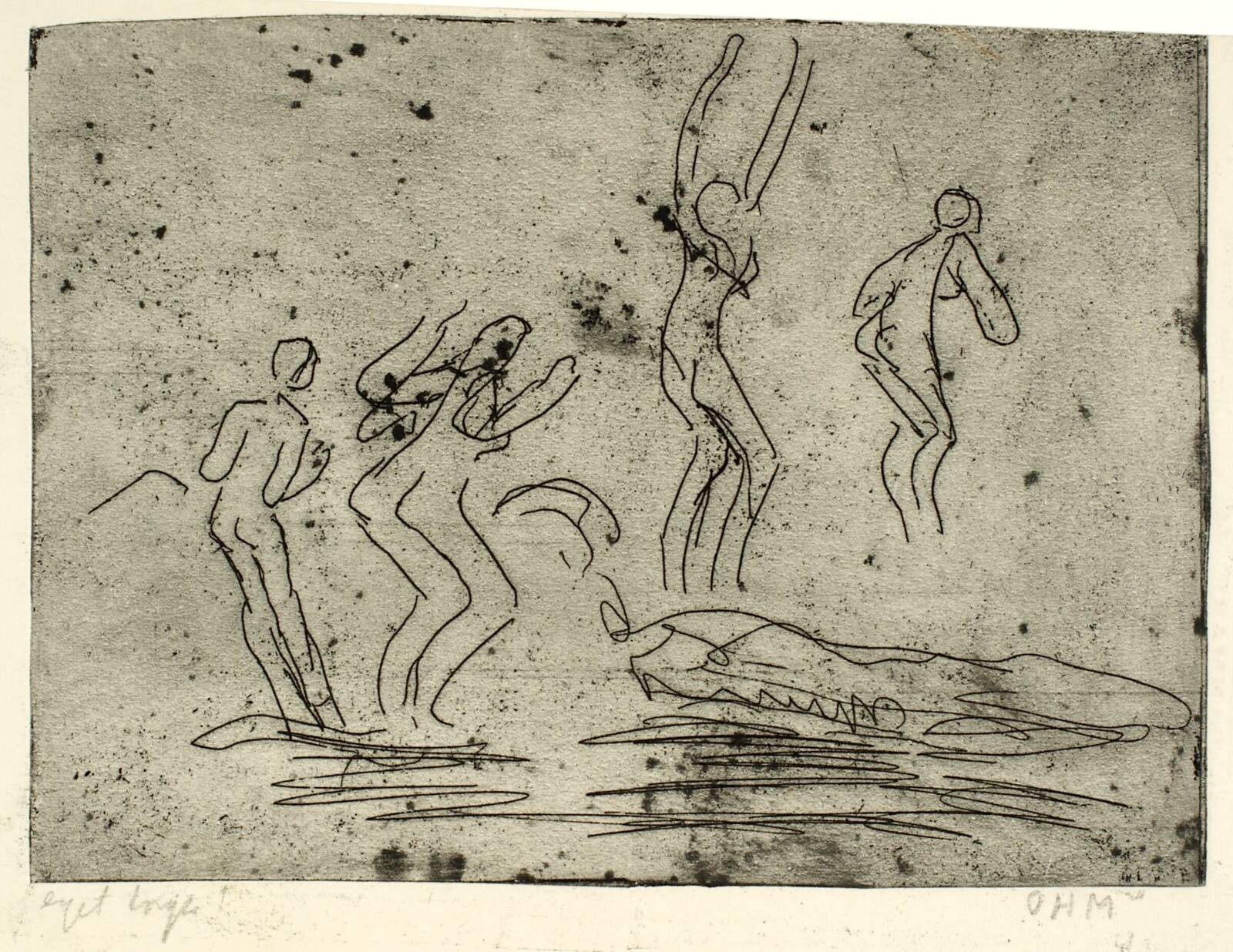 Badende, Olivia Holm-Møller, 1948-1951