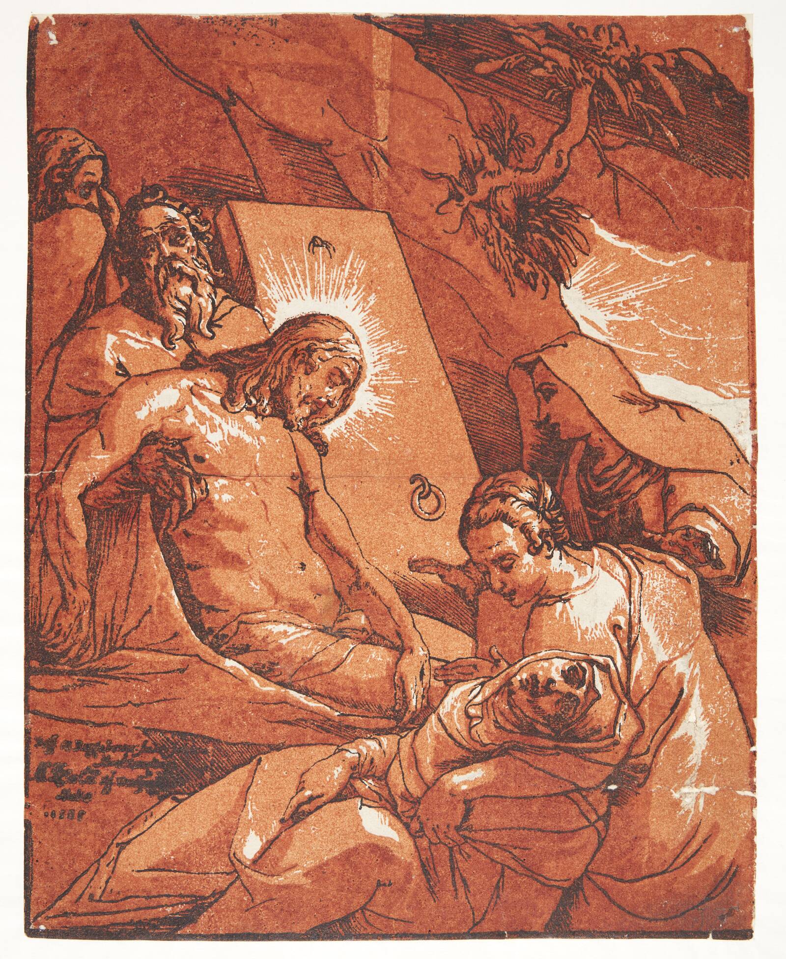 Kristi gravlæggelse, Andrea Andreani, 1585