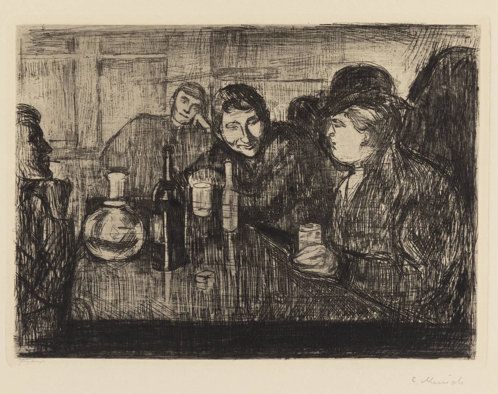 Christiania. Boheme I, Edvard Munch, 1895
