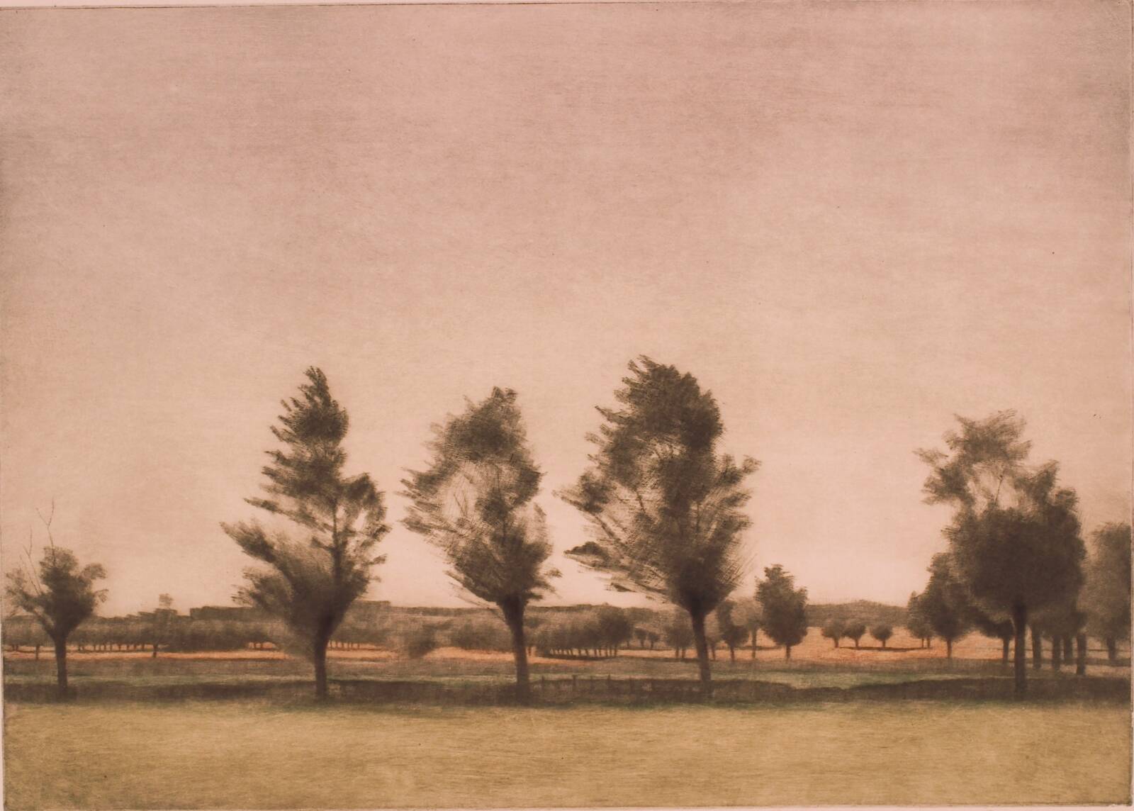 Landskab fra Falster, Peter Ilsted, 1930