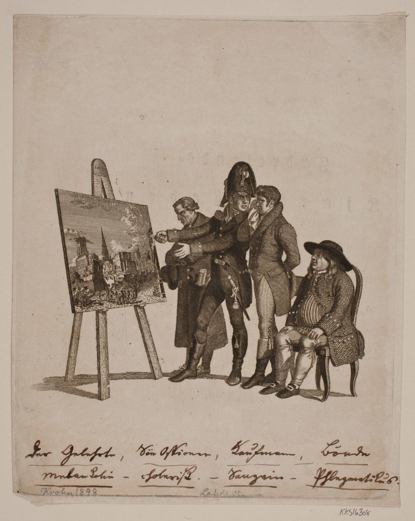 De fire tempreramenter, Gerhard Ludvig Lahde, 1808