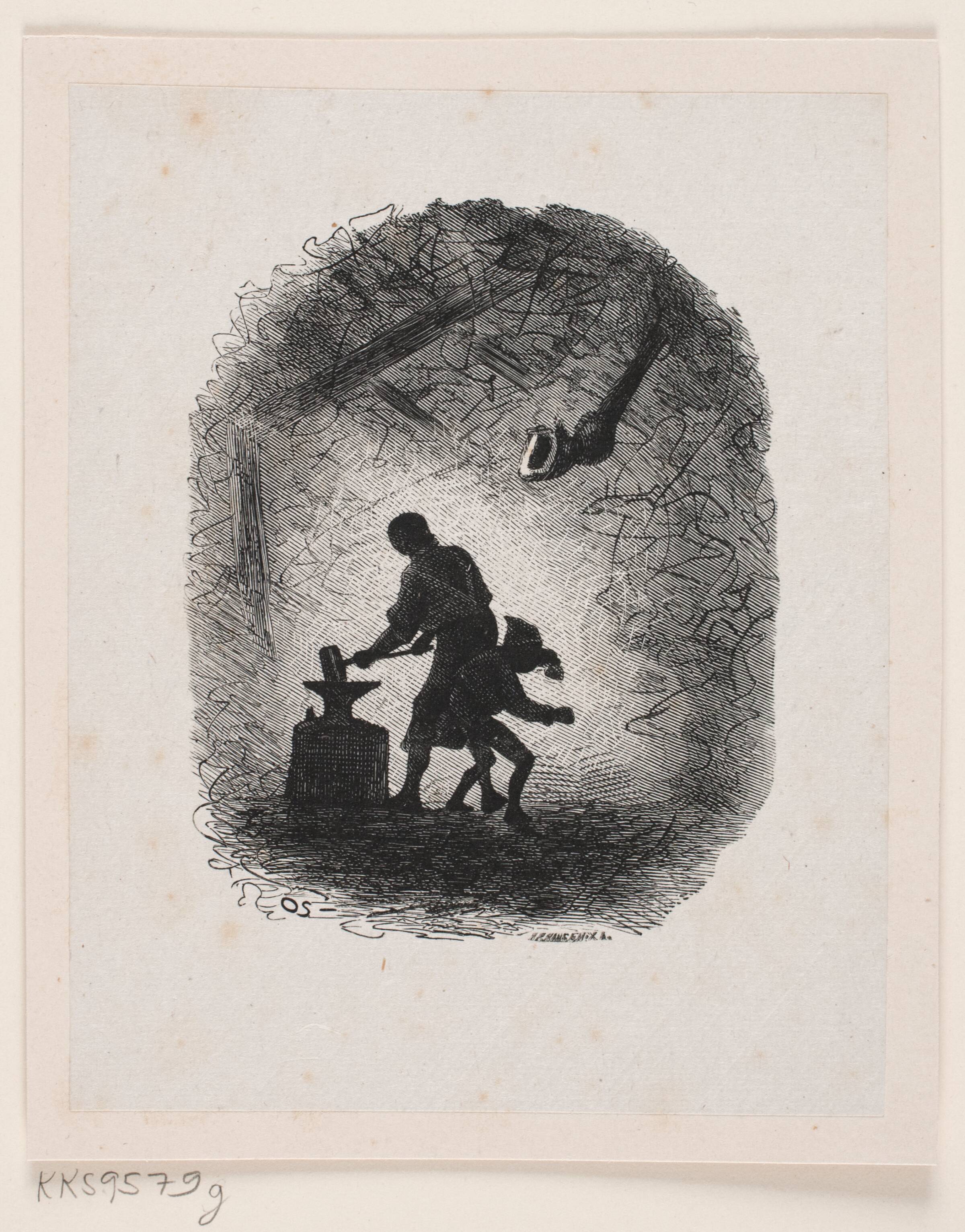 Illustration til "Gutten og Fanden", H.P. Hansen, 1829-1899