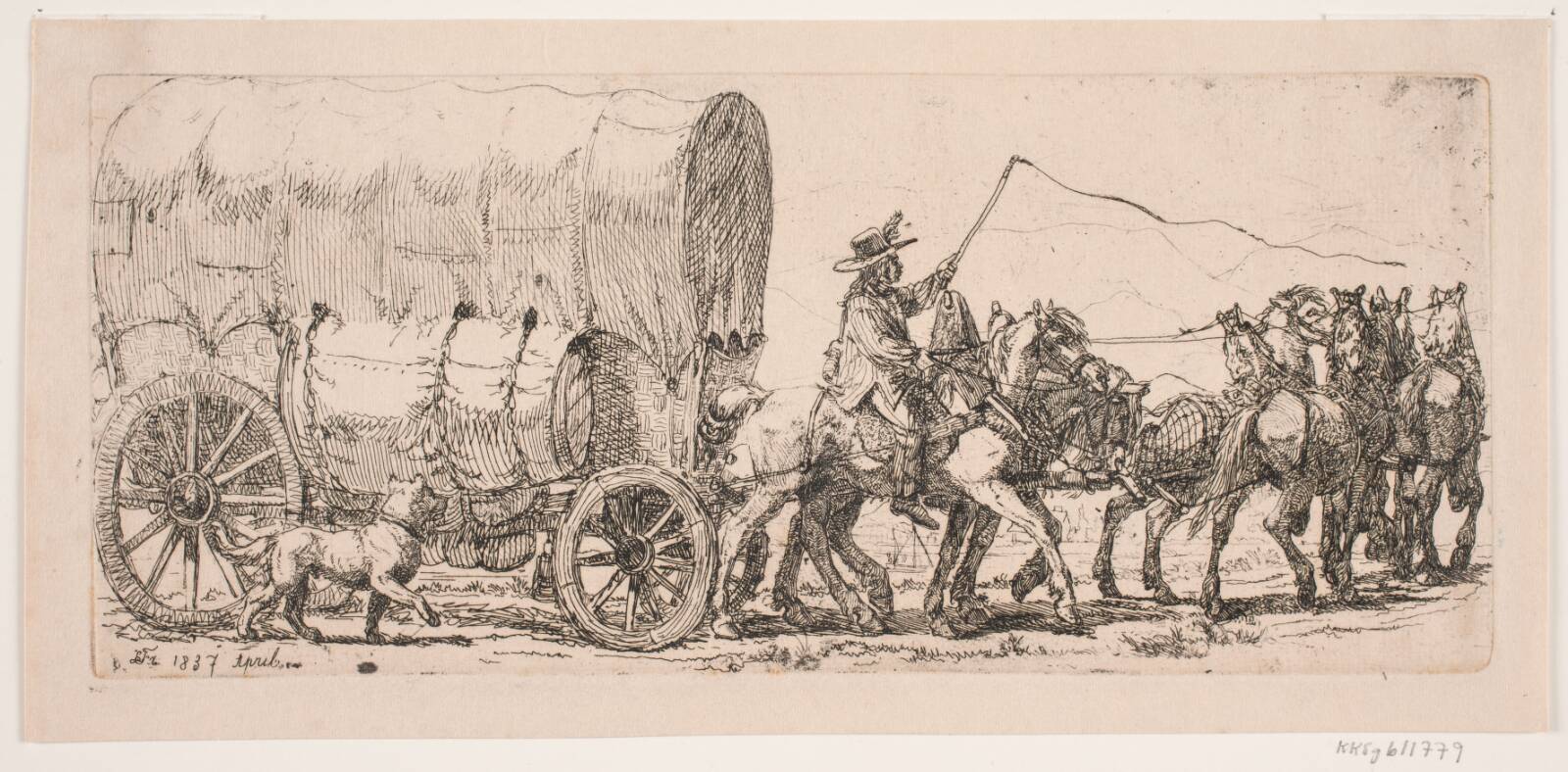 Fragtvognen, Lorenz Frølich, 1837
