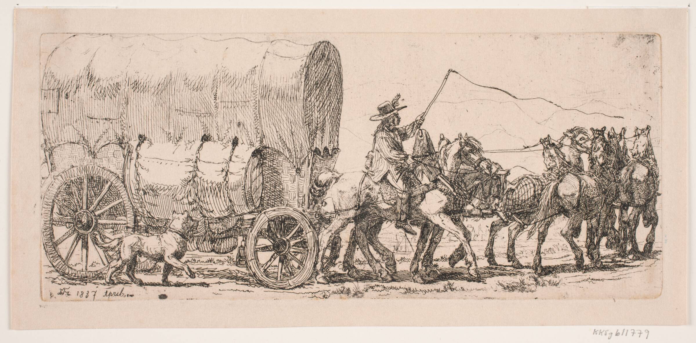 Fragtvognen, Lorenz Frølich, 1837