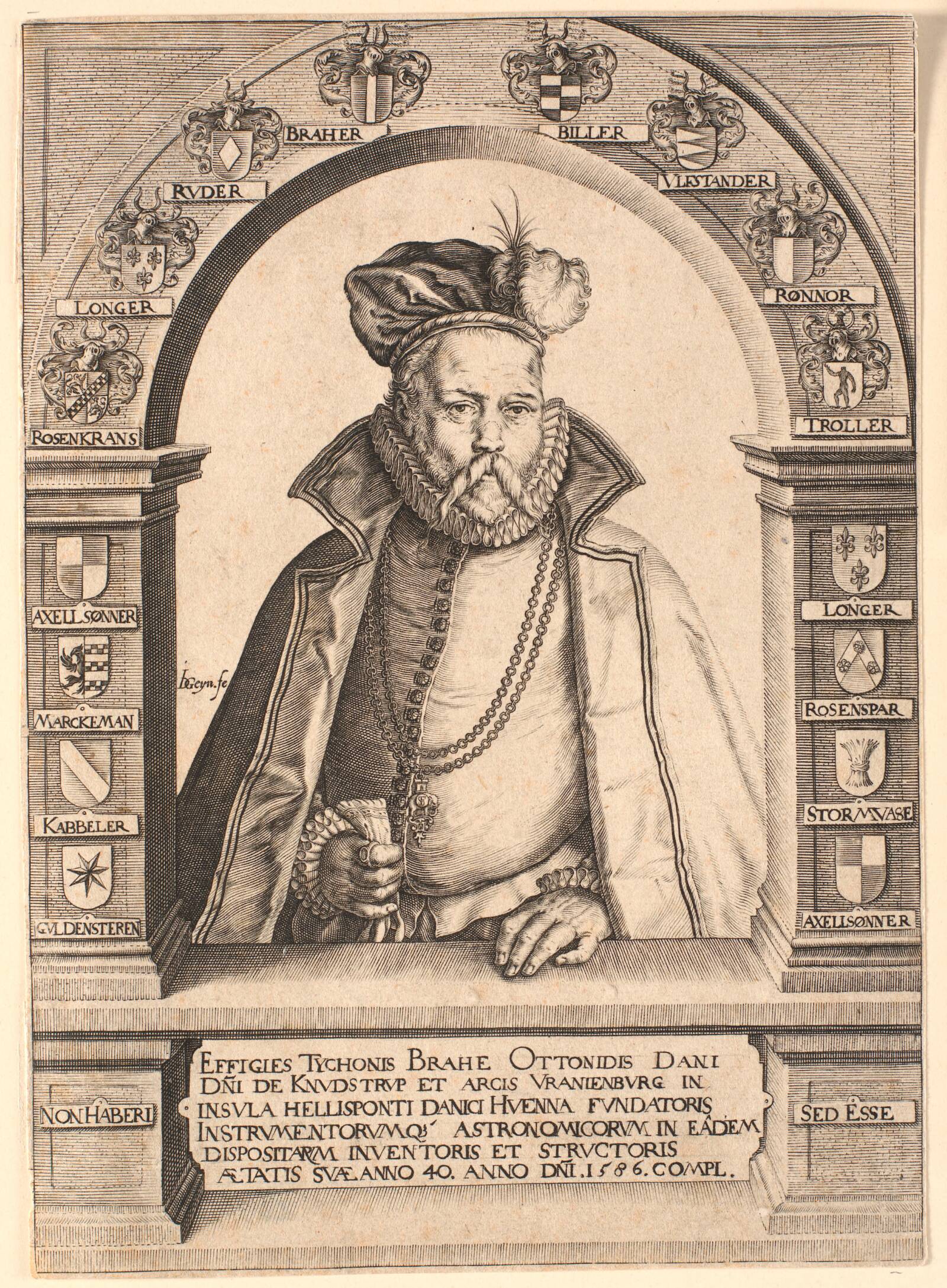 Tycho Brahe, Jacques de Gheyn II, 1594-1595