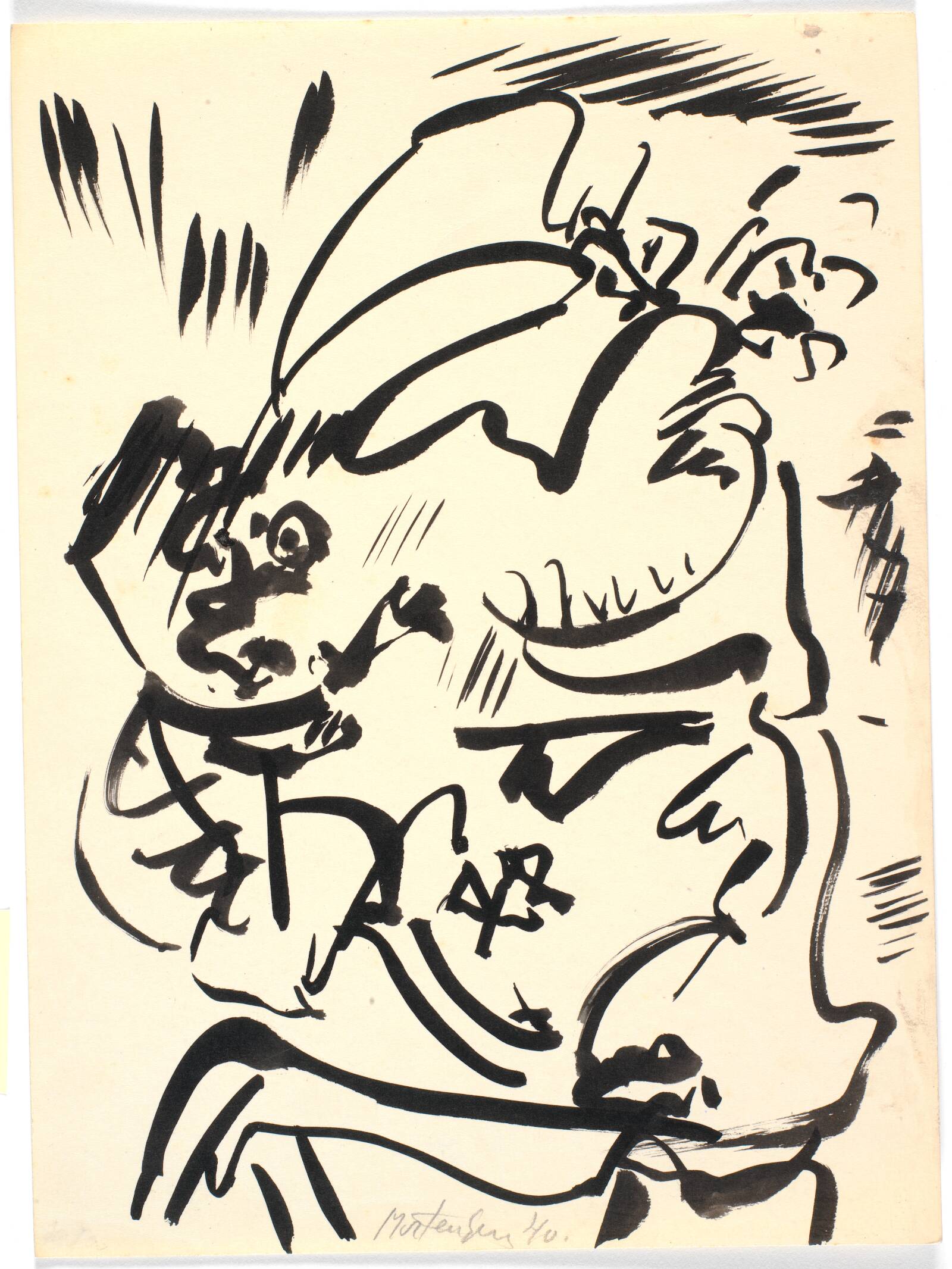 Mor-barn figur, Richard Mortensen, 1941-1943