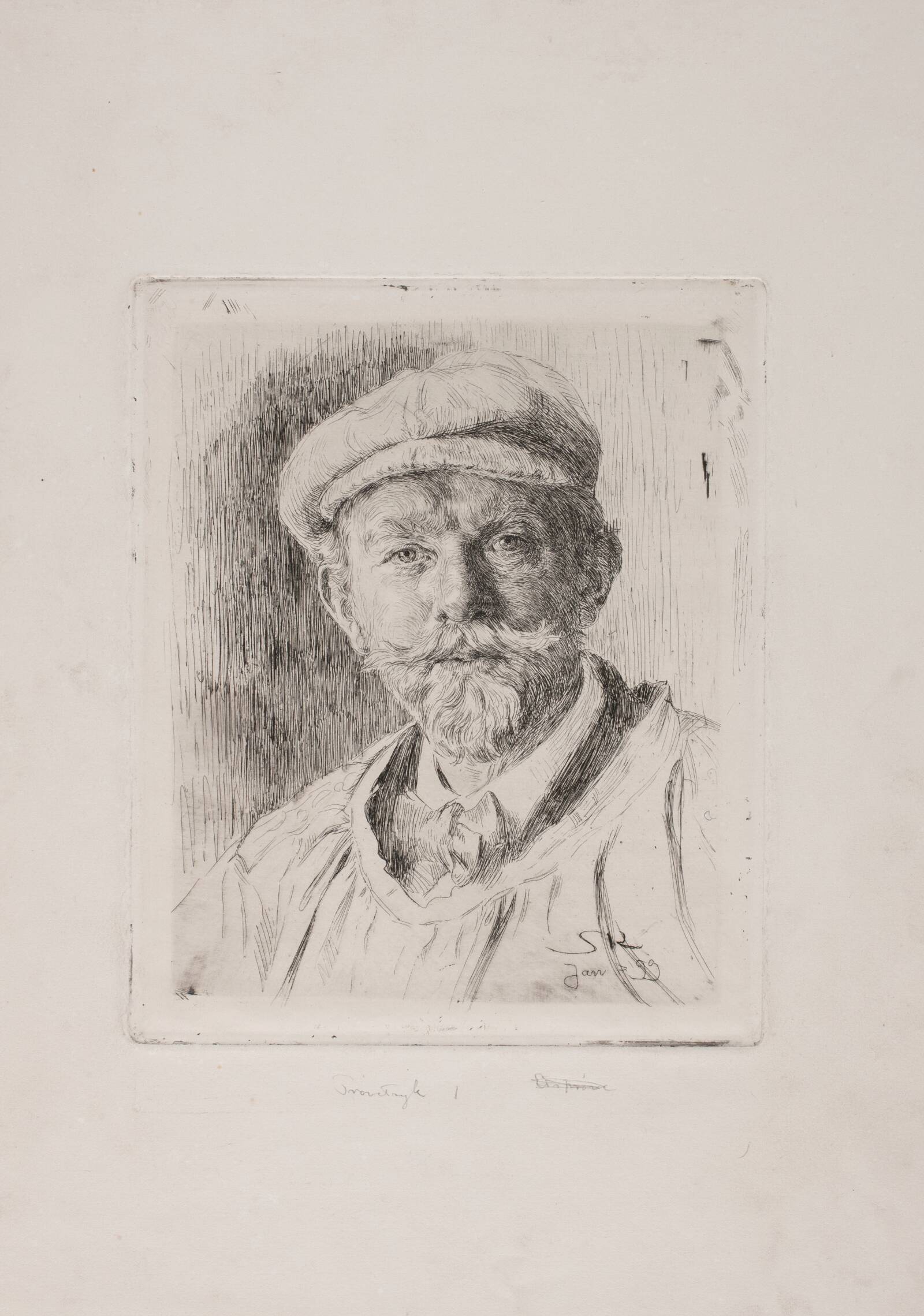 Selvportræt, P.S. Krøyer, 1899