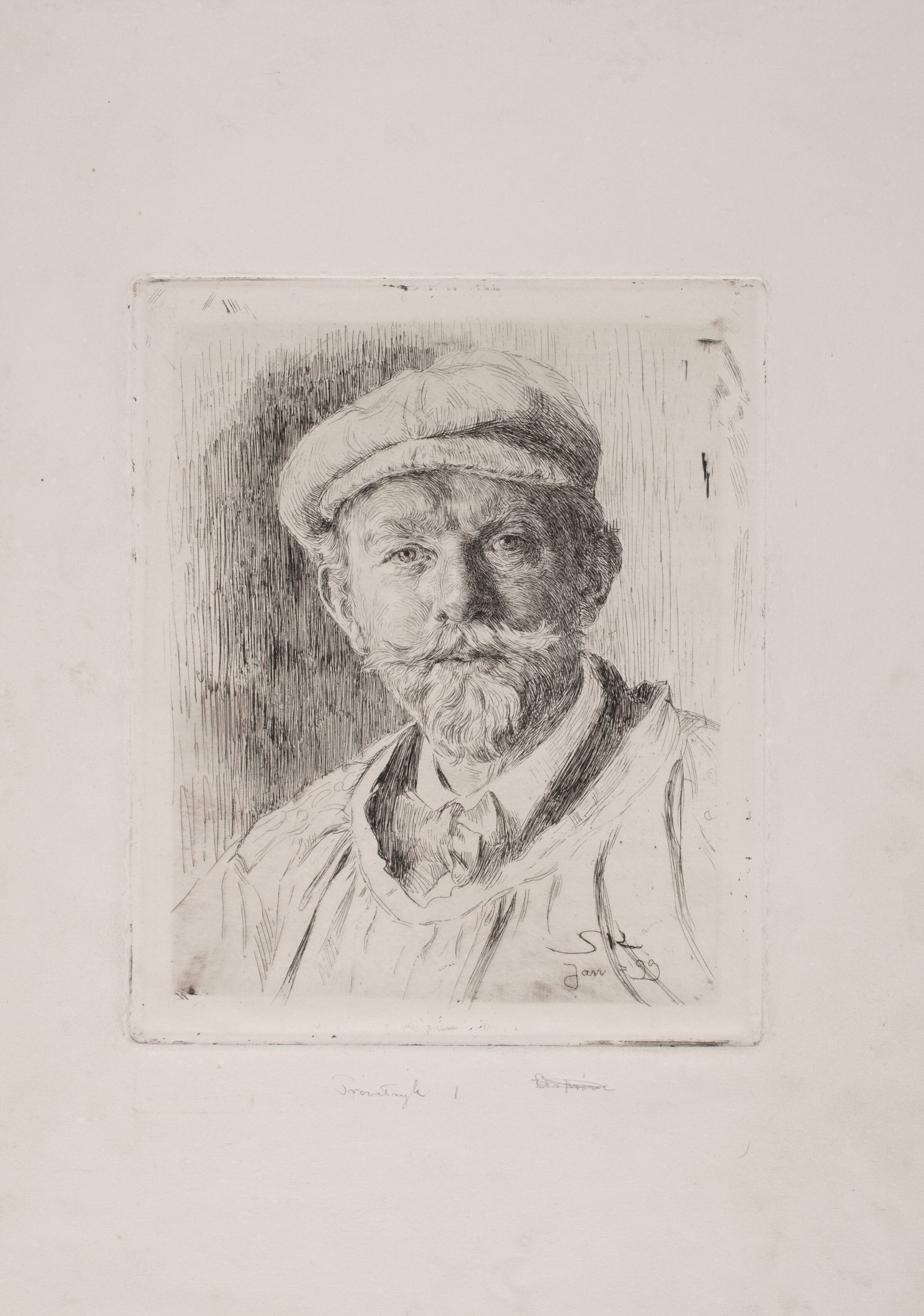 Selvportræt, P.S. Krøyer, 1899