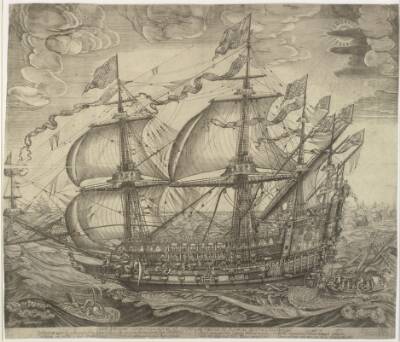 Et af Christian IV's orlogsskibe