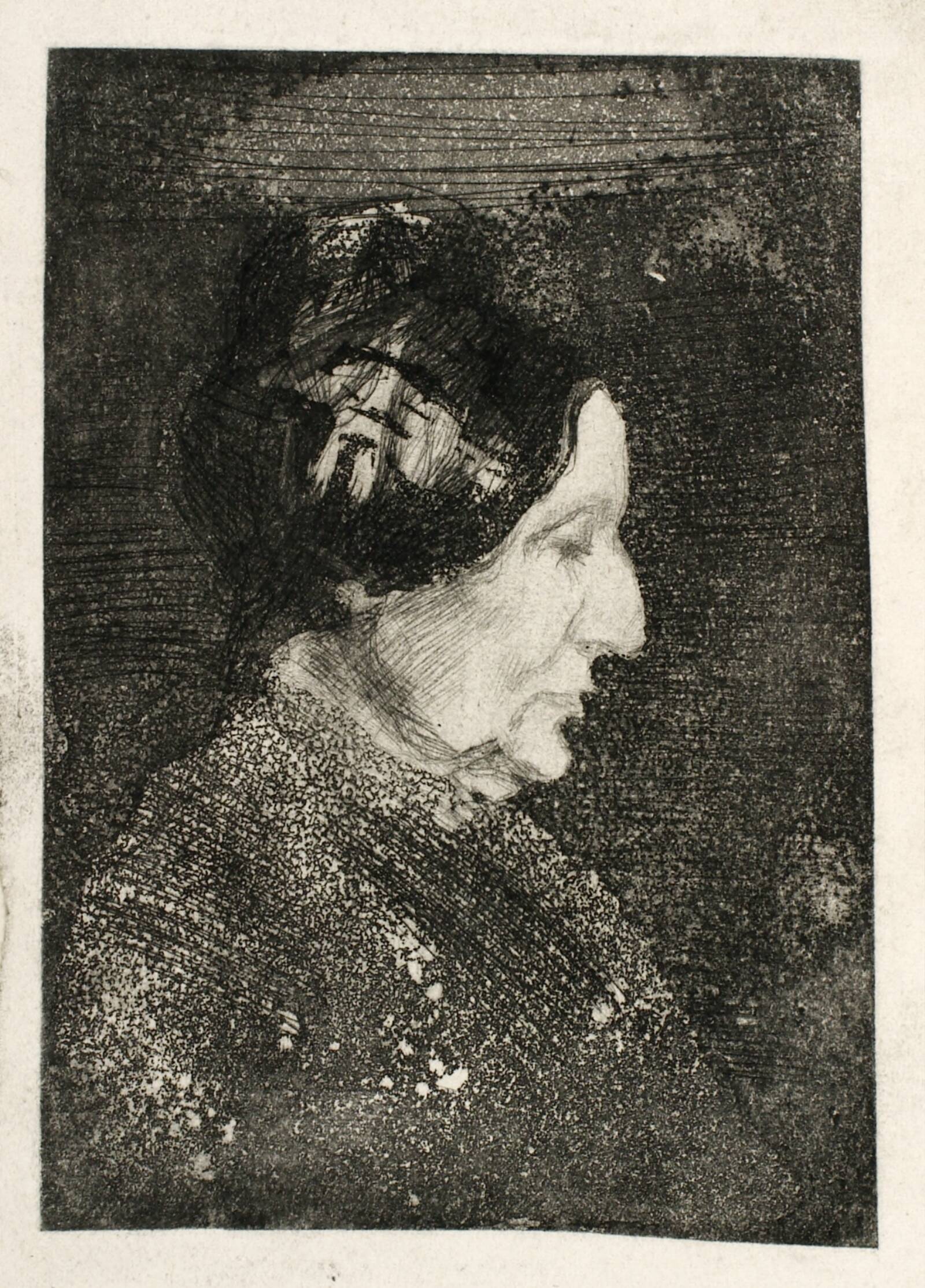 Kunstnerens moder, Oluf Hartmann, 1907