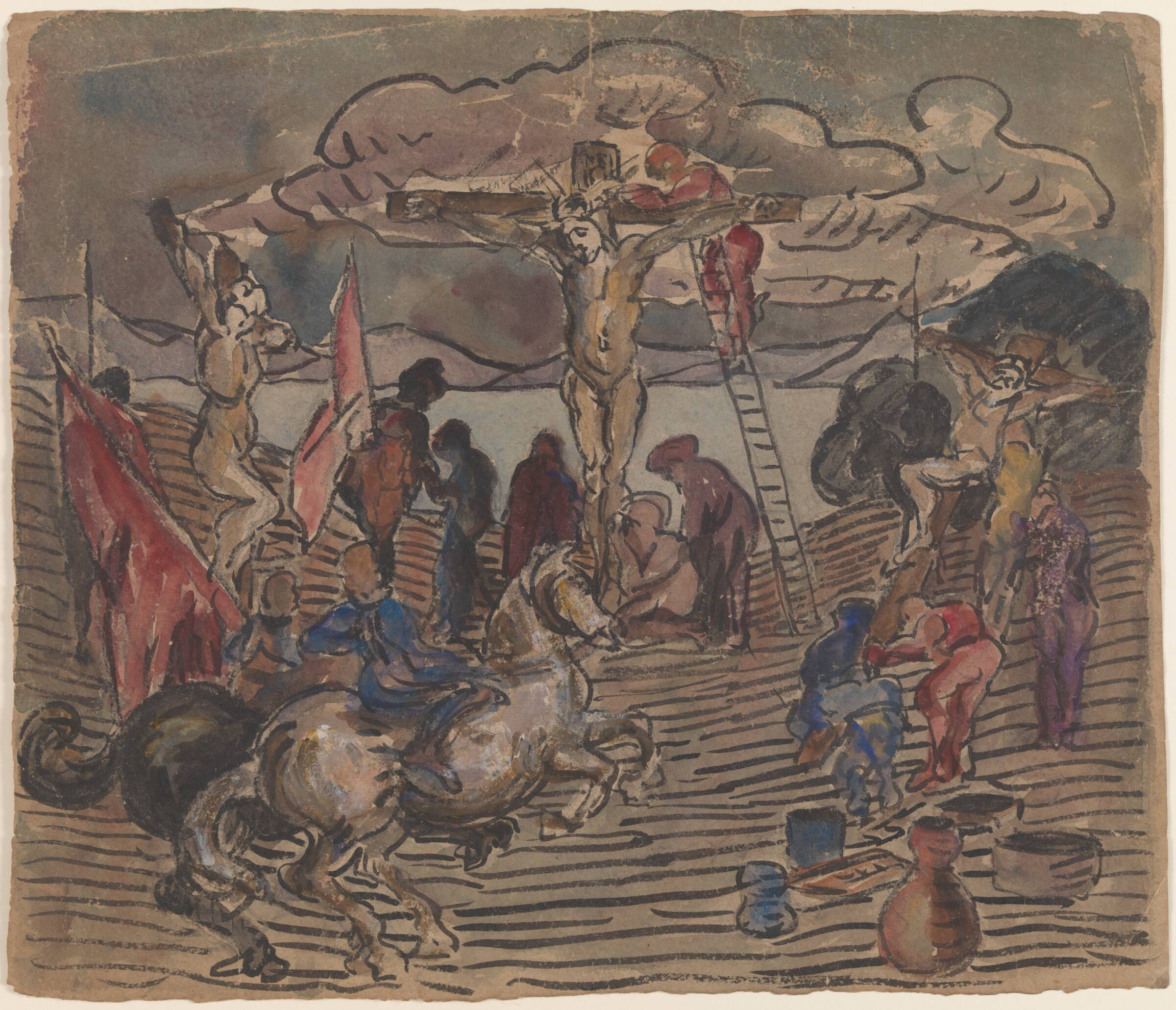 Korsfæstelsen I, J.A. Jerichau, 1910