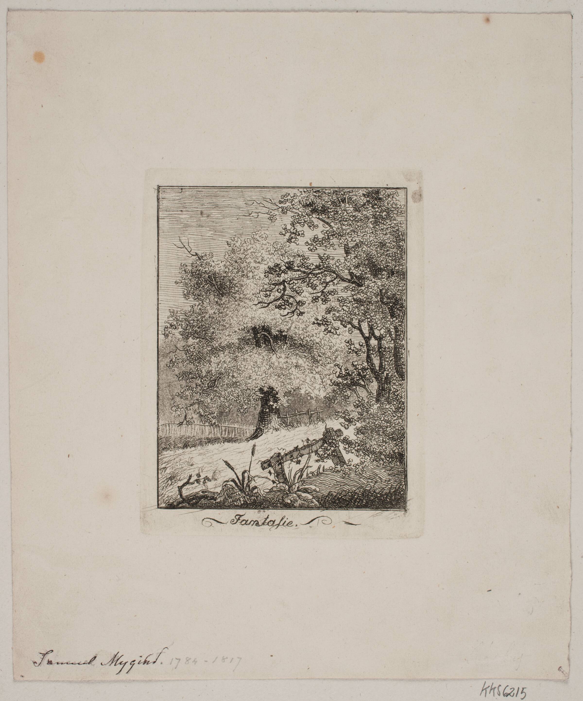 En Skovvej. Fantasi, Samuel Mygind, 1784-1817