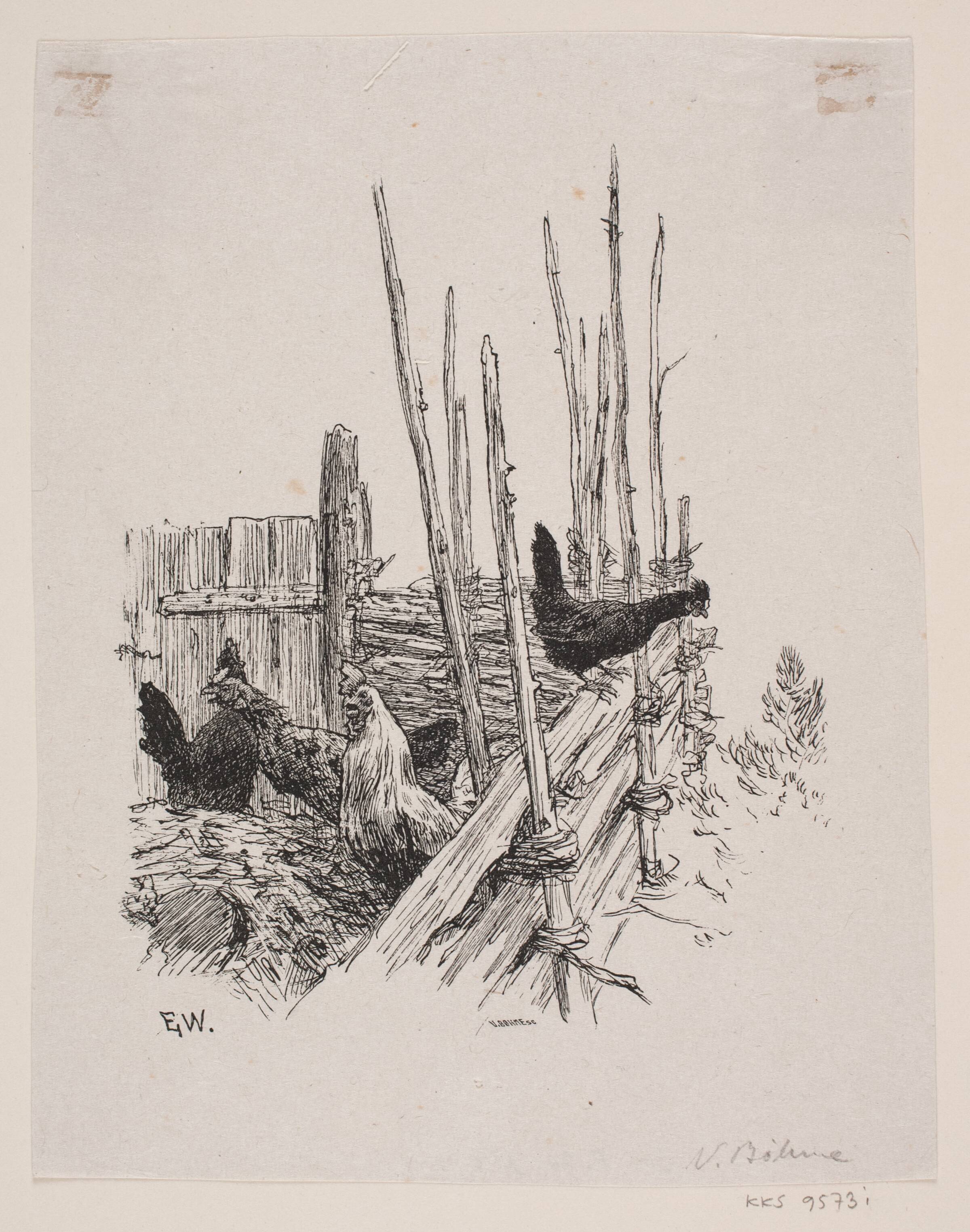 Illustration til "Hvad skal ungen hedde?", Waldemar Bøhme, 1883-1887