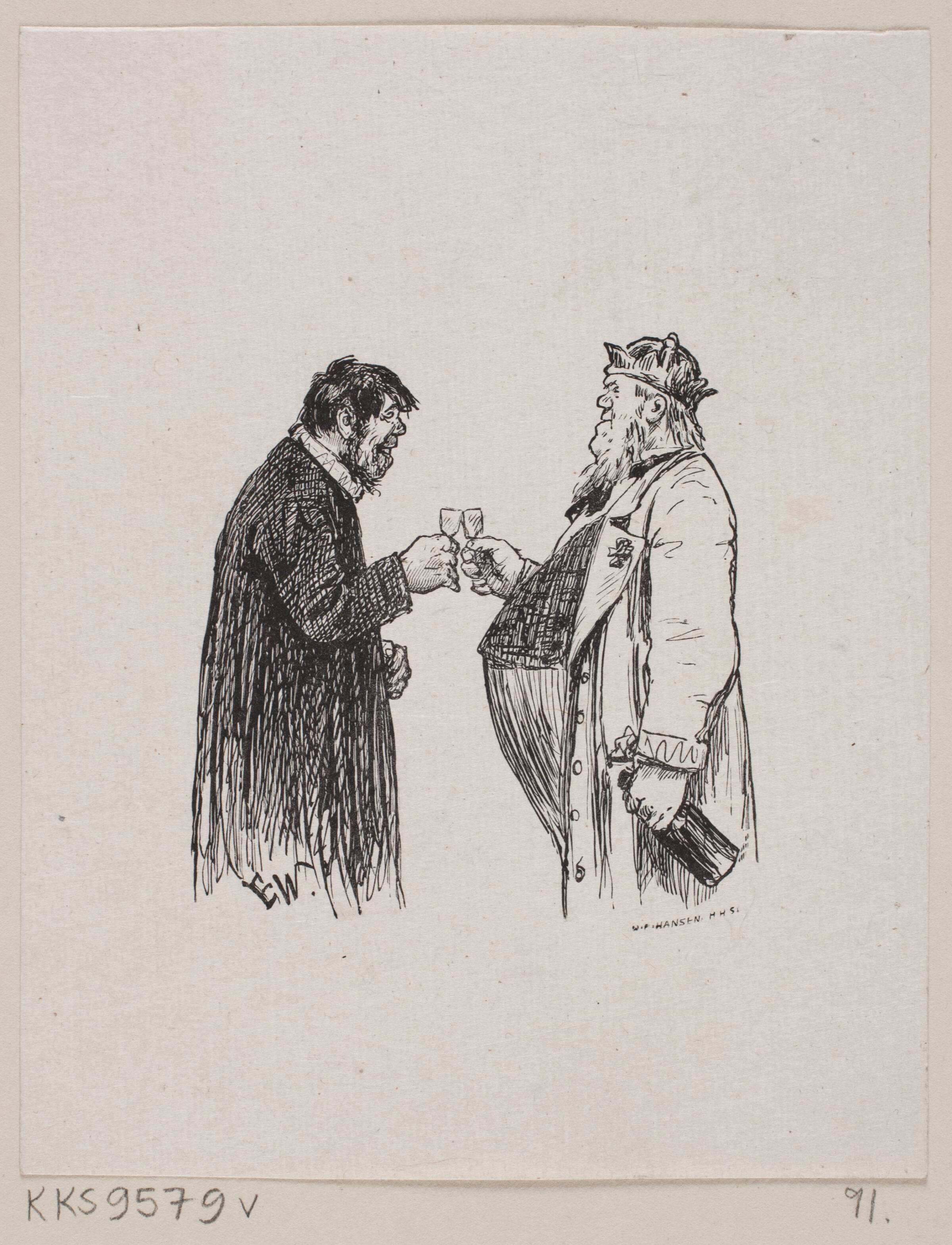 Illustration til "Kulbrænderen", H.P. Hansen, 1829-1899