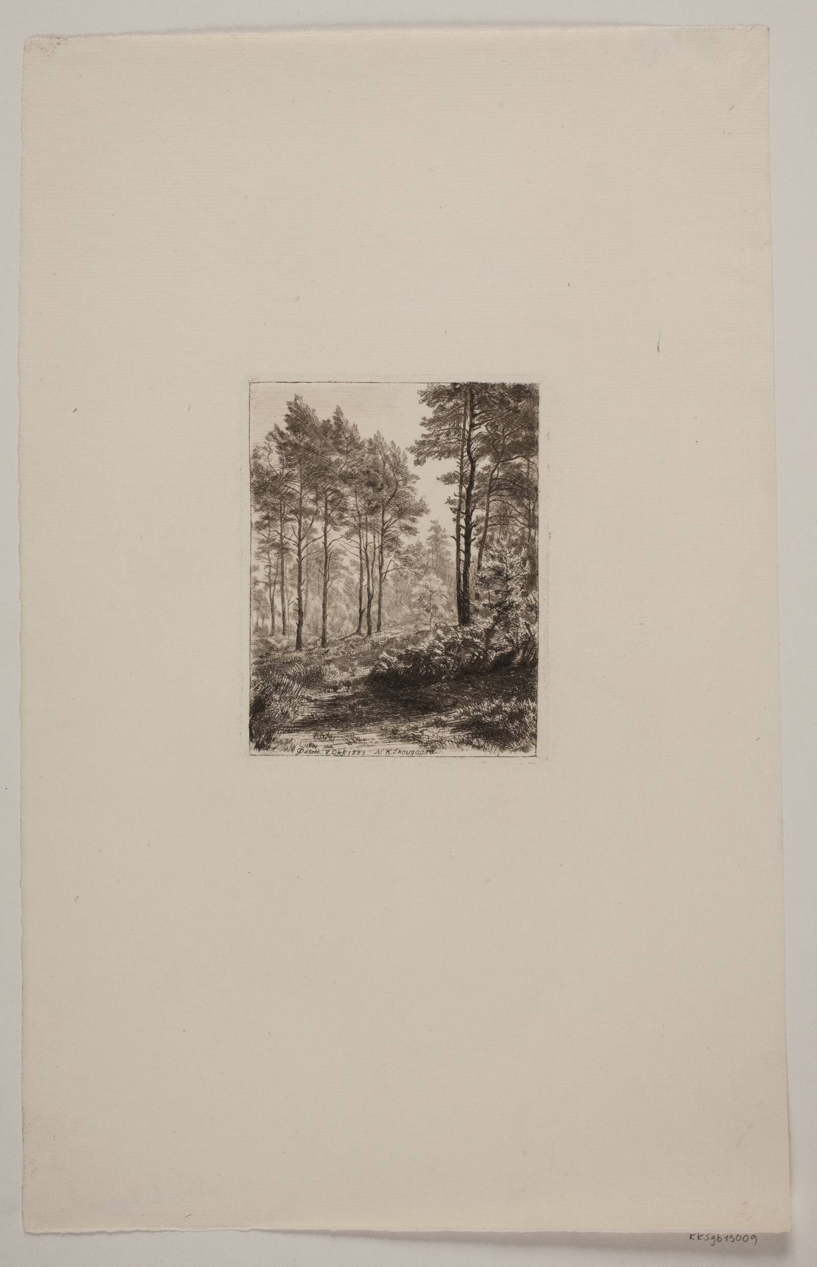 Fyrreskoven, Niels Skovgaard, 1883