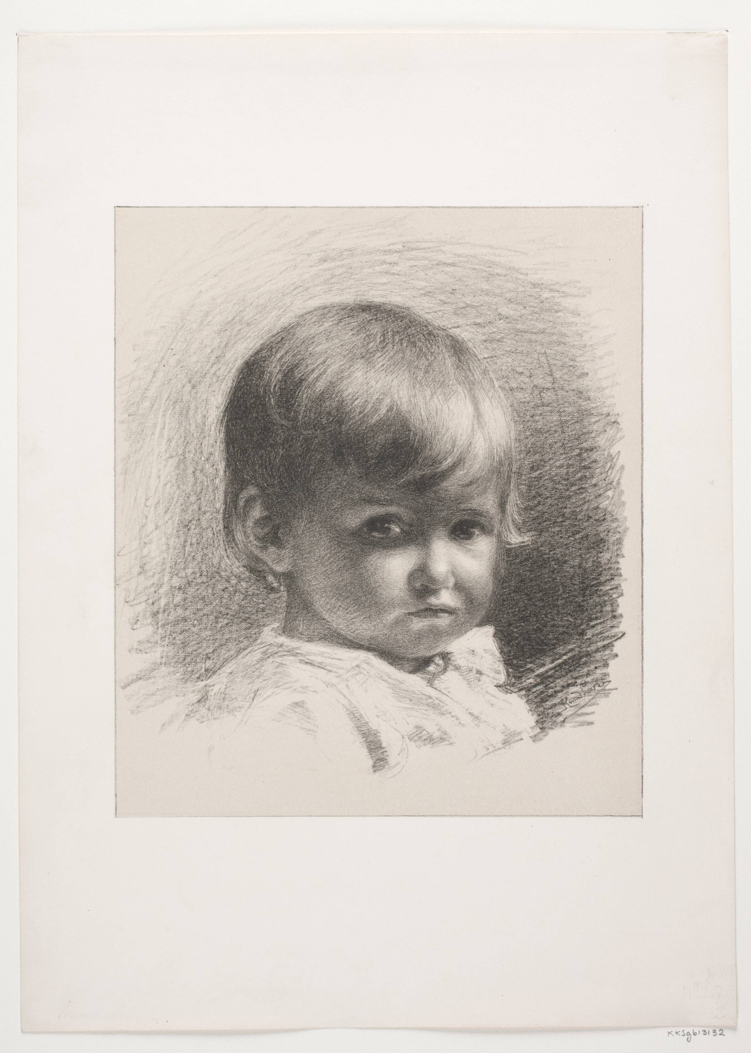 Barneportræt, Knud Erik Larsen, 1891