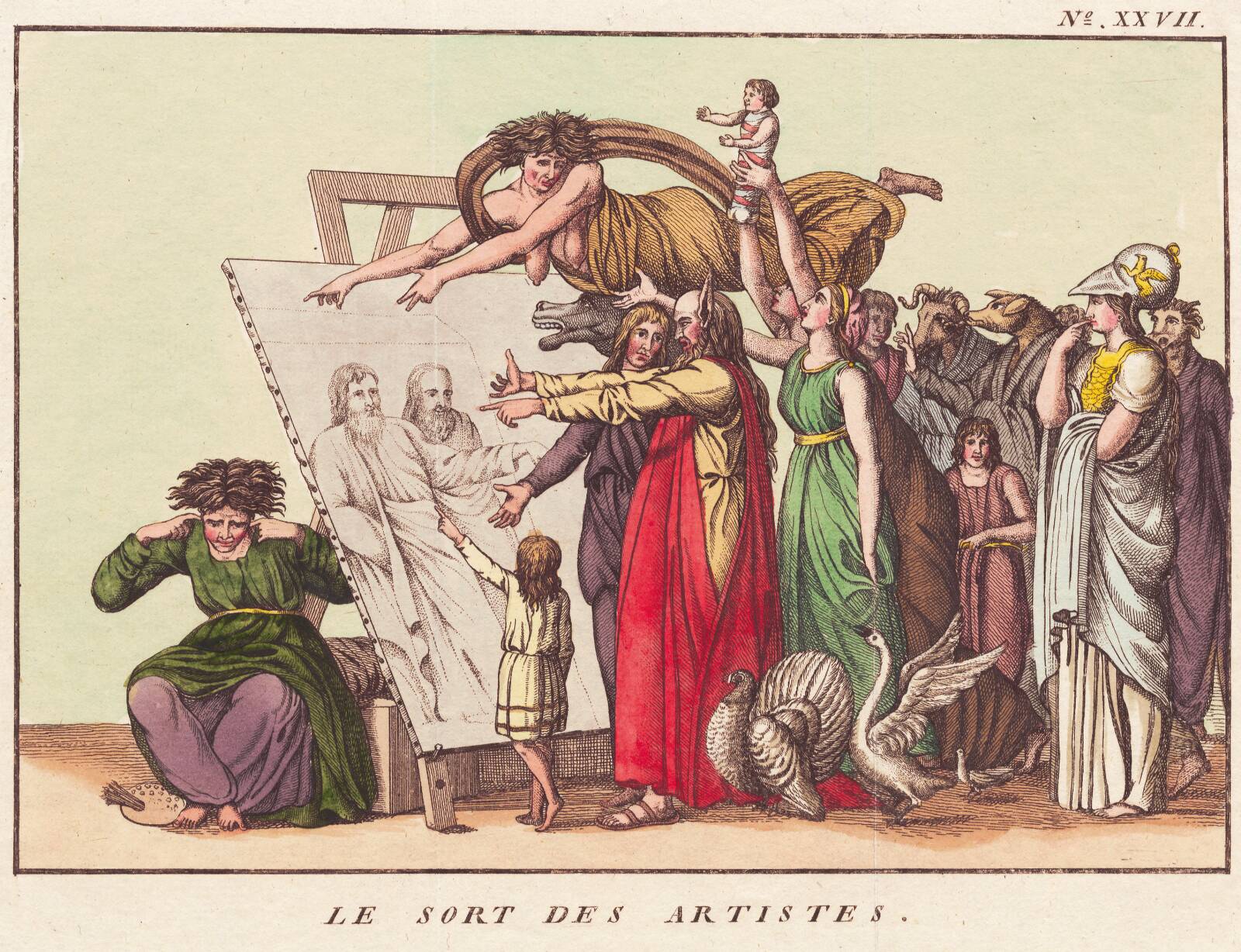 Le sort des artistes, Ubekendt, 1780-1789